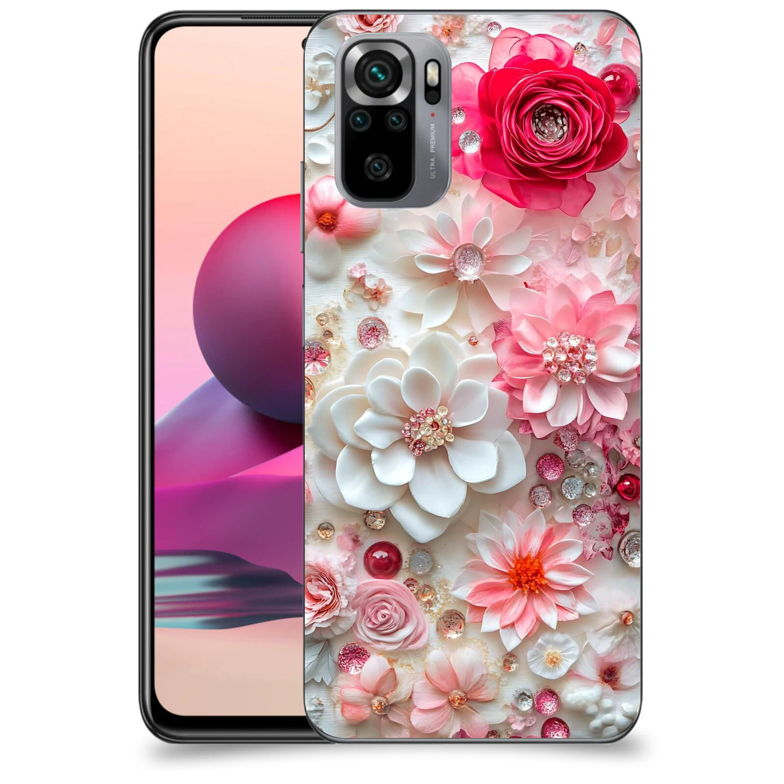 ACOVER Kryt na mobil Xiaomi Redmi Note 10S - Květinový luxus