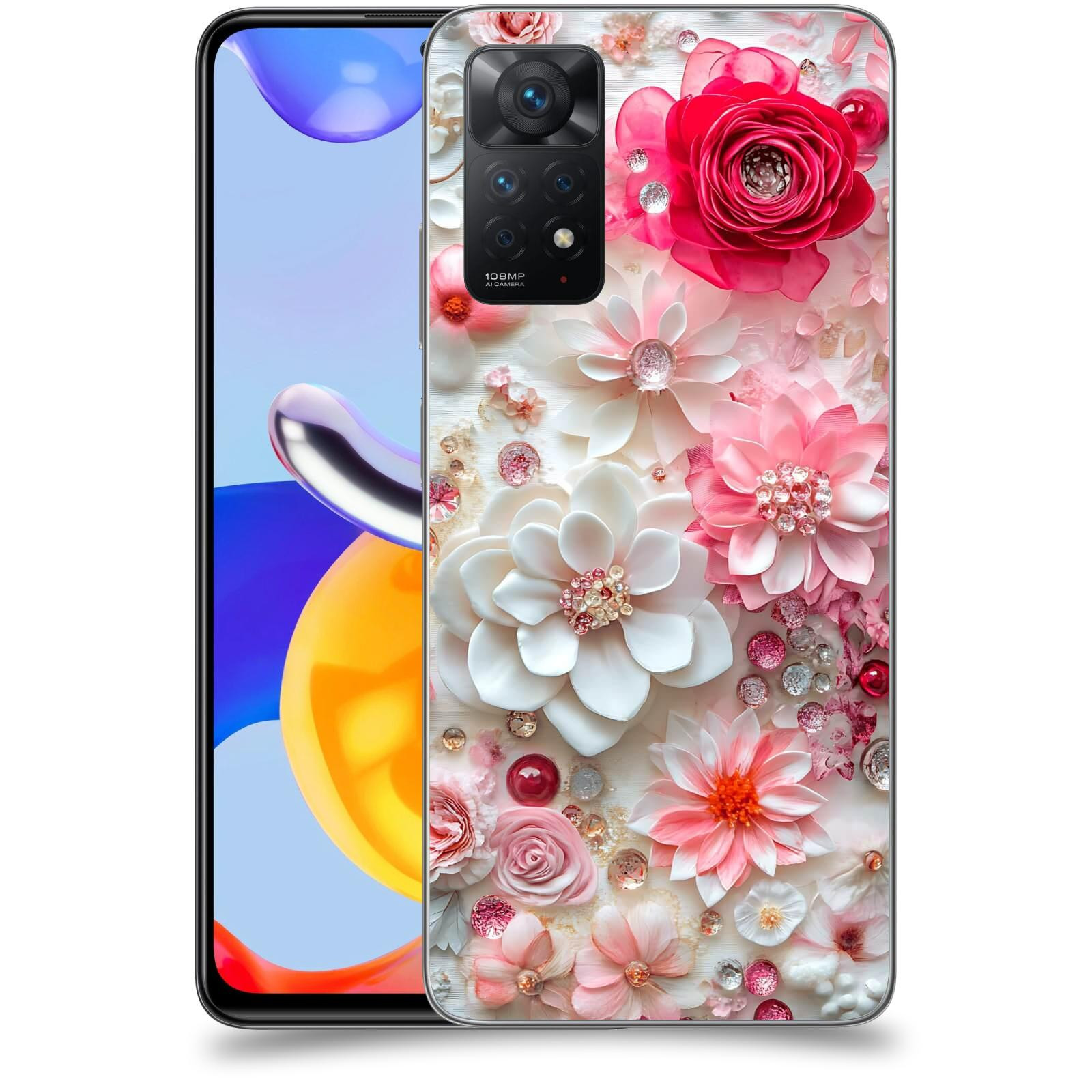 ACOVER Kryt na mobil Xiaomi Redmi Note 11 Pro - Květinový luxus