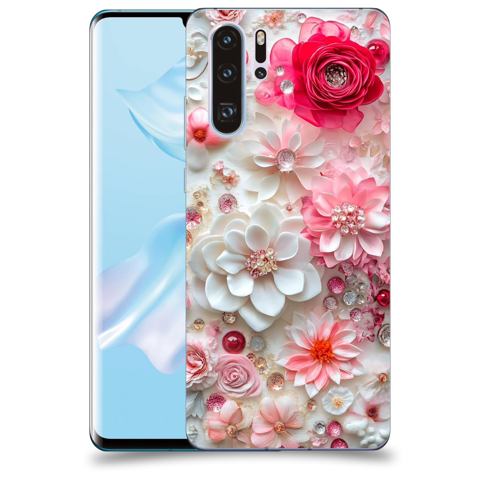 ACOVER Kryt na mobil Huawei P30 - Květinový luxus