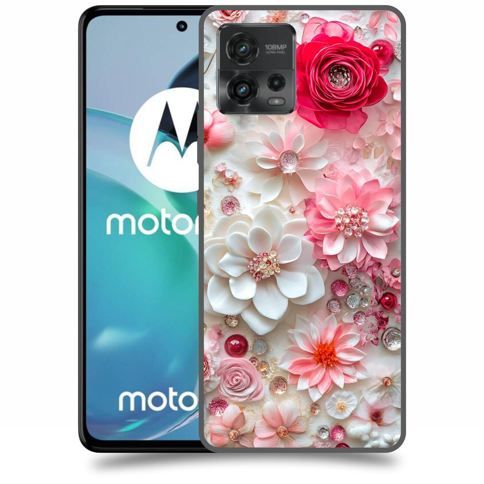 ACOVER Kryt na mobil Motorola Moto G72 - Květinový luxus