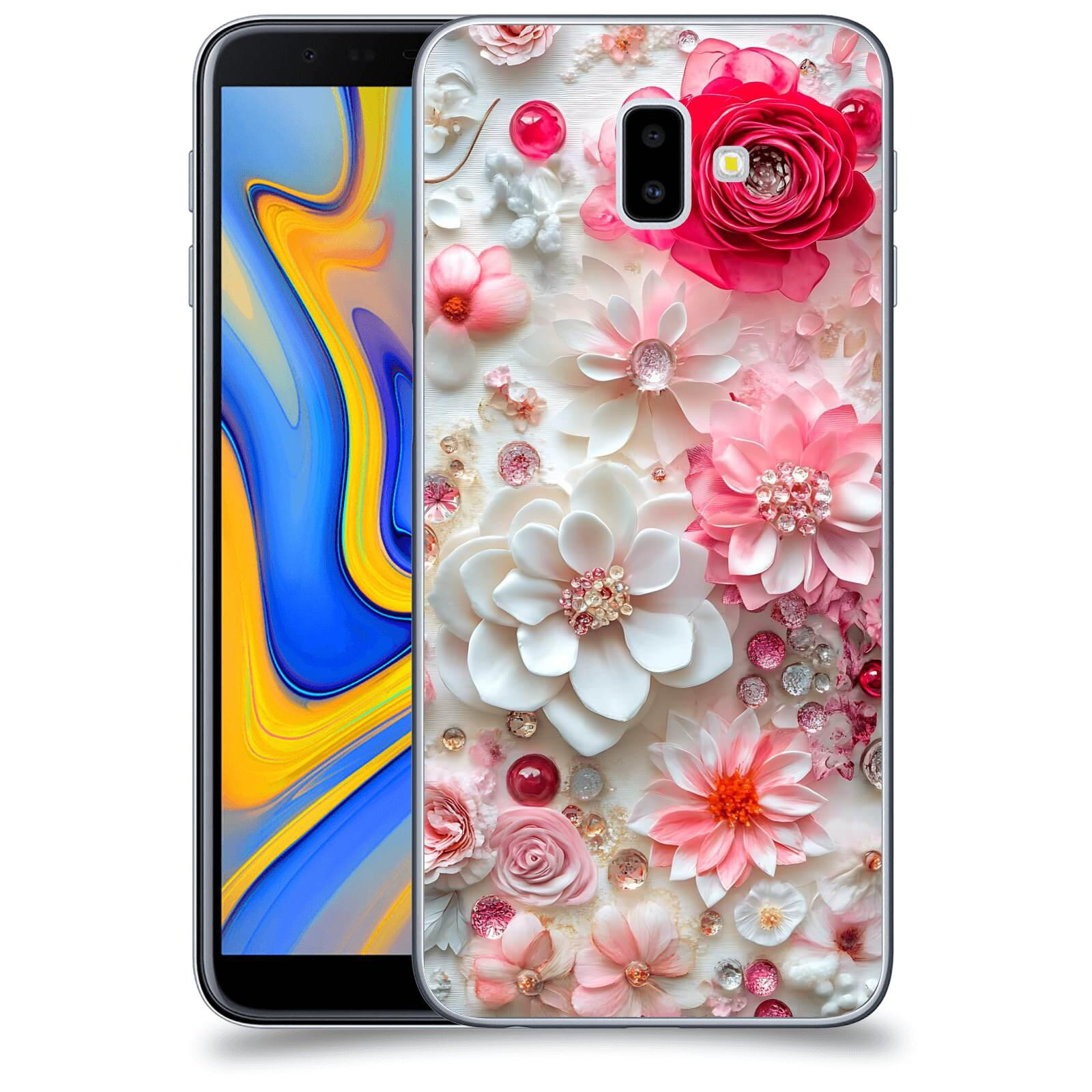ACOVER Kryt na mobil Samsung Galaxy J6+ J610F - Květinový luxus