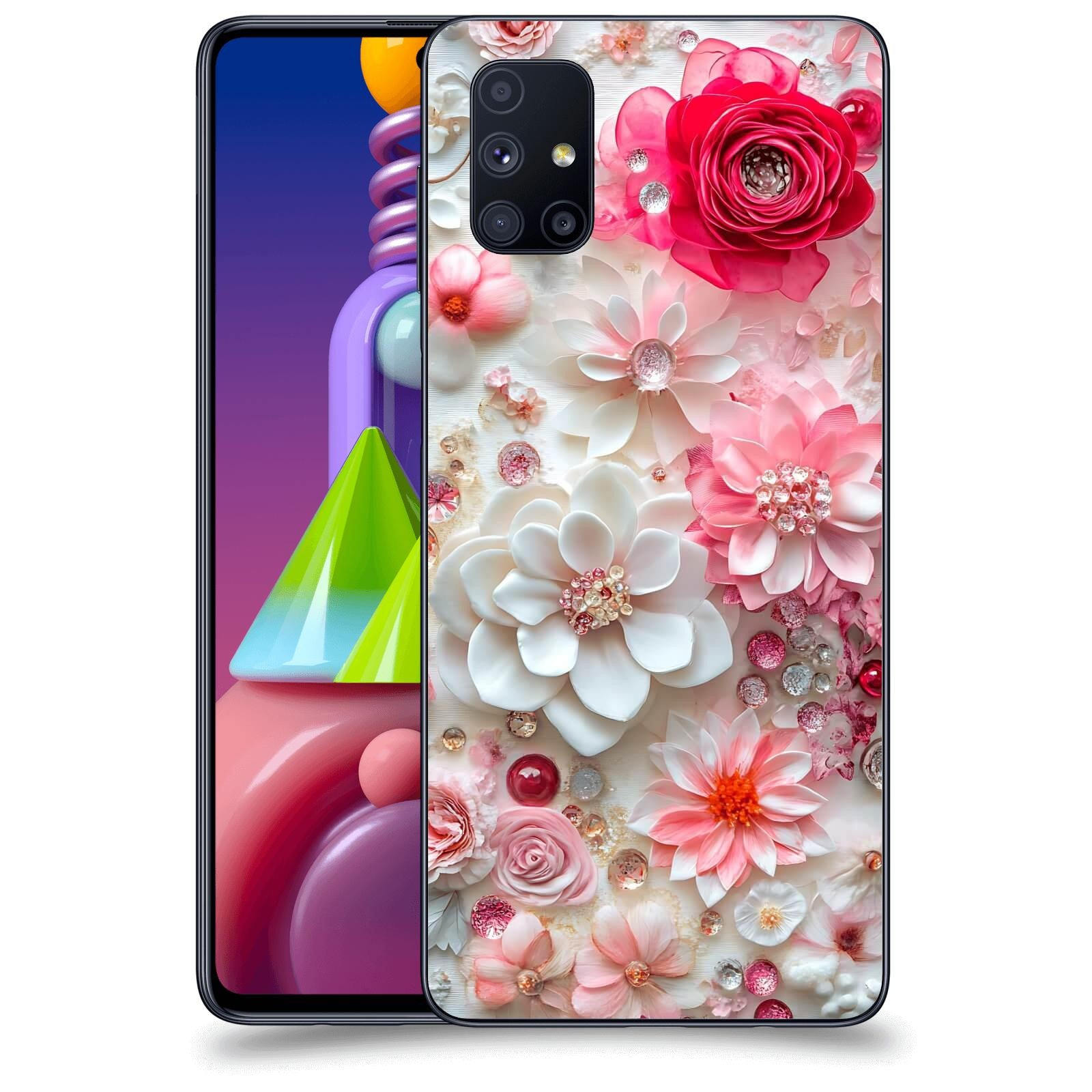 ACOVER Kryt na mobil Samsung Galaxy M51 M515F - Květinový luxus