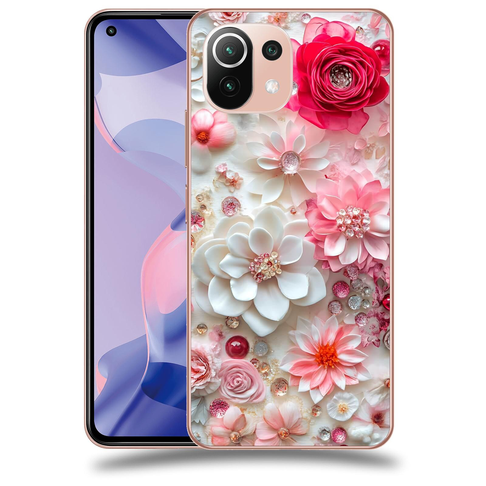 ACOVER Kryt na mobil Xiaomi 11 Lite 5G NE - Květinový luxus