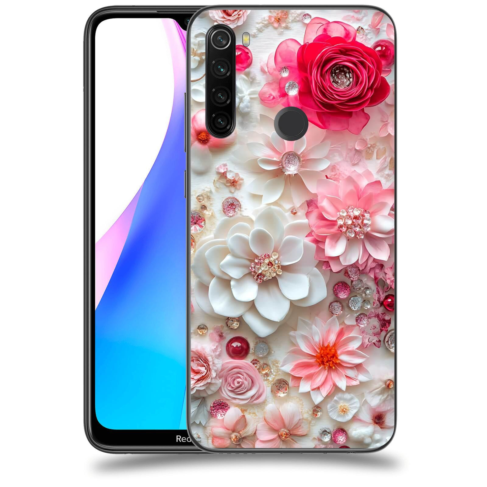 ACOVER Kryt na mobil Xiaomi Redmi Note 8T - Květinový luxus