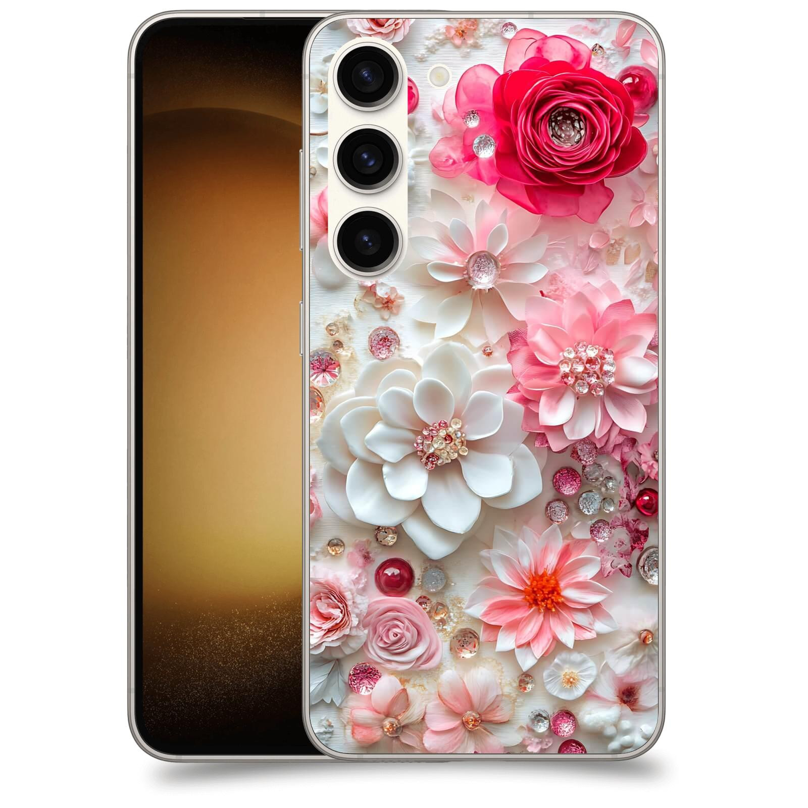 ACOVER Kryt na mobil Samsung Galaxy S23 5G - Květinový luxus