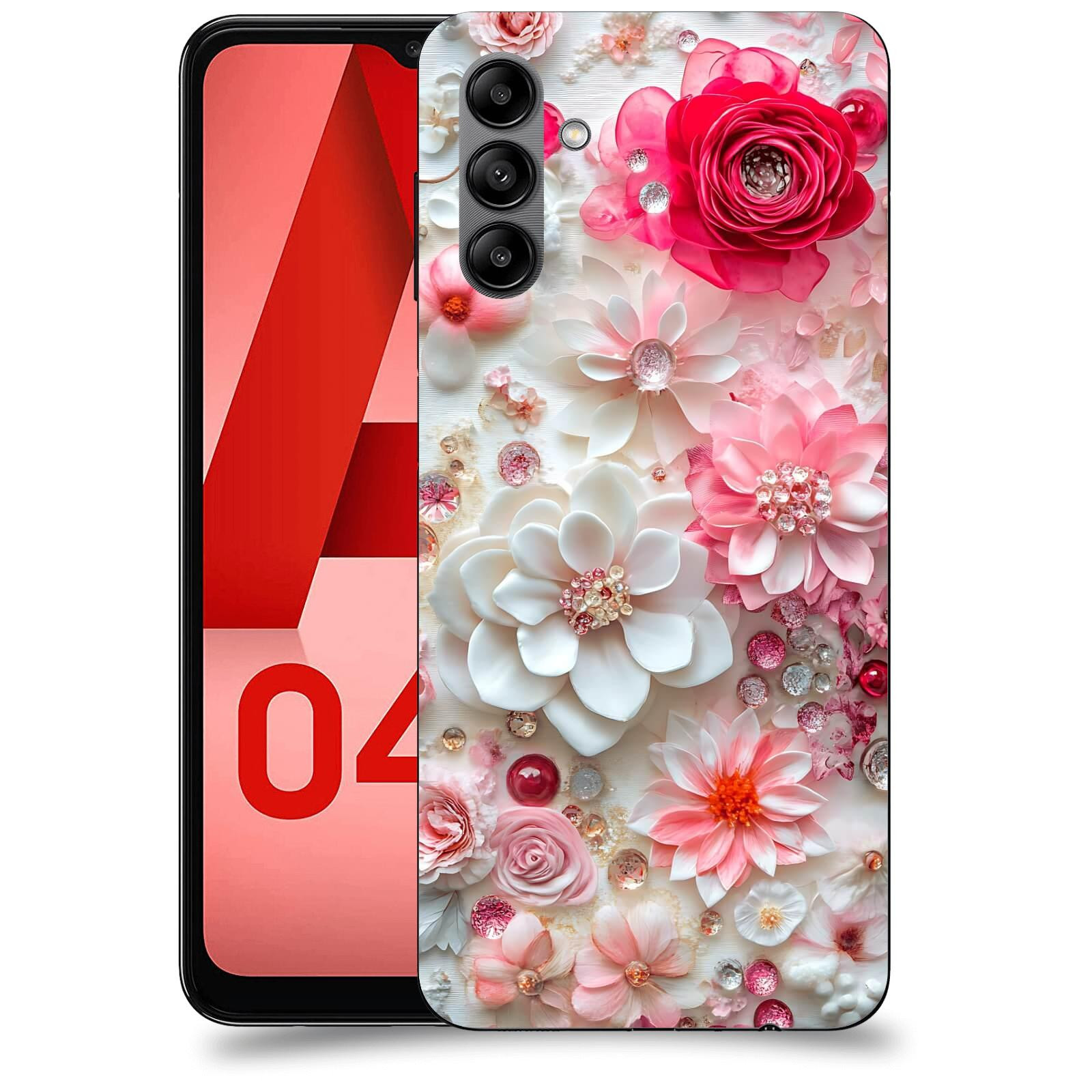 ACOVER Kryt na mobil Samsung Galaxy A04s - Květinový luxus
