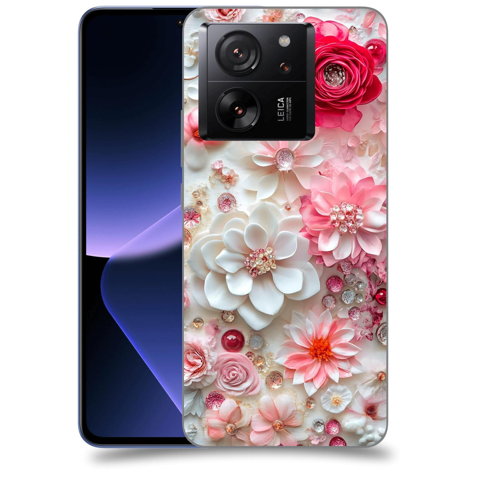 ACOVER Kryt na mobil Xiaomi 13T - Květinový luxus