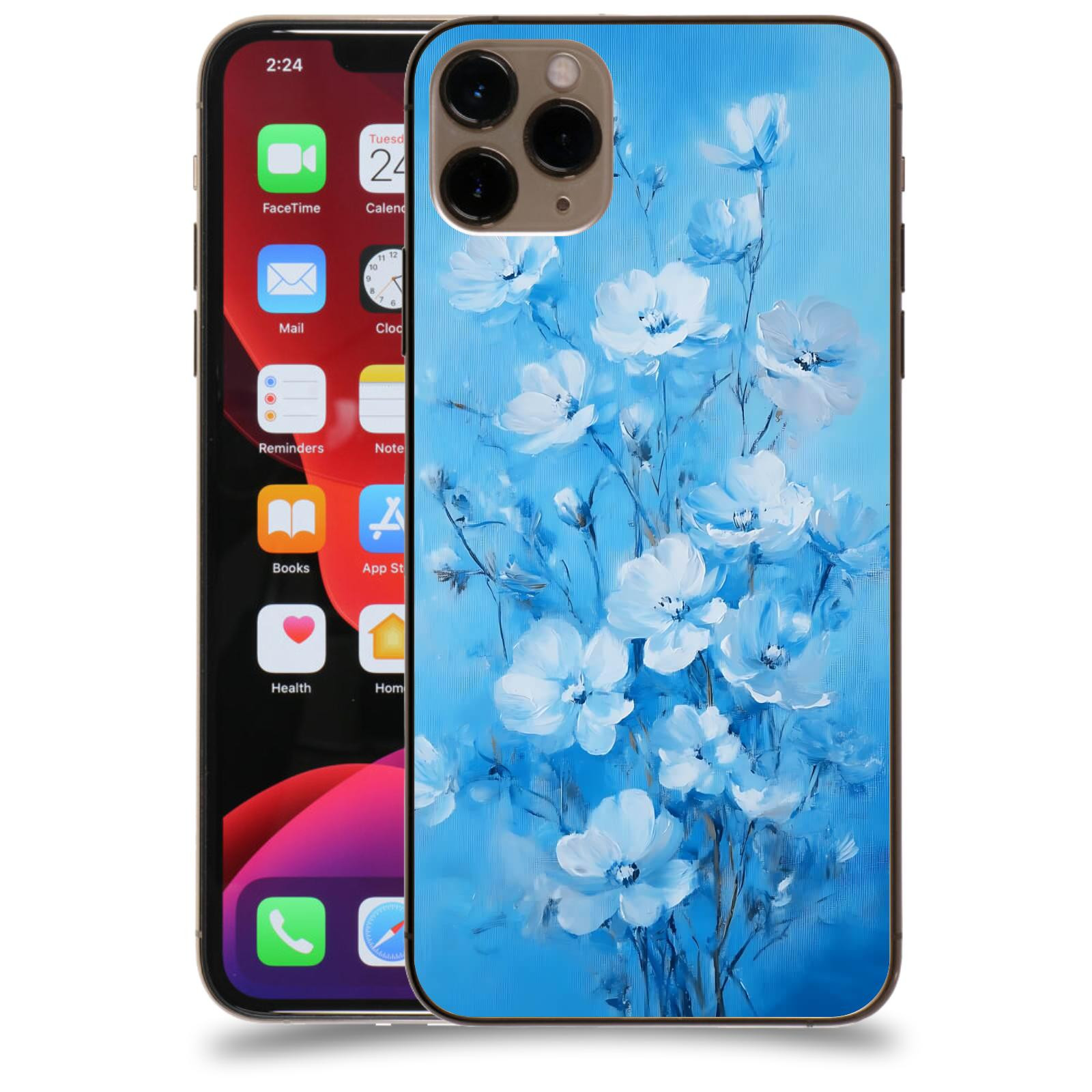 ACOVER Kryt na mobil Apple iPhone 11 Pro Max - Modrá ilustrace