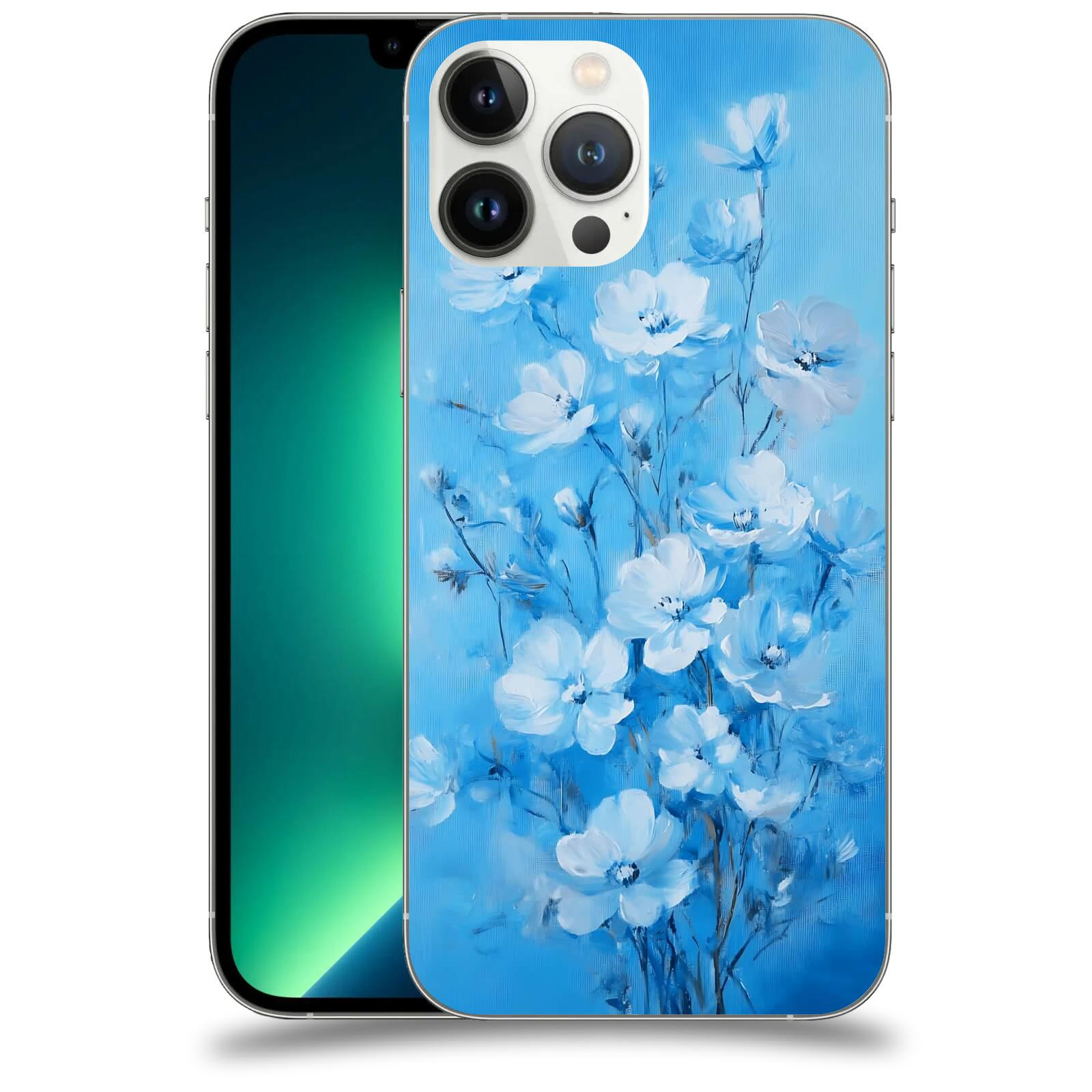 ACOVER Kryt na mobil Apple iPhone 13 Pro Max - Modrá ilustrace