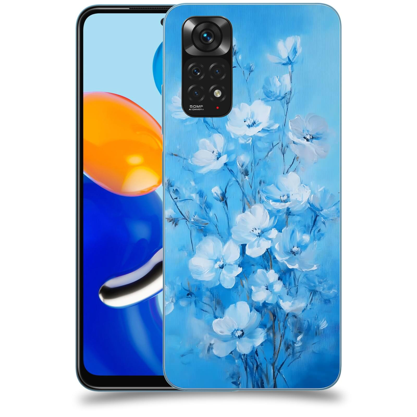 ACOVER Kryt na mobil Xiaomi Redmi Note 11 - Modrá ilustrace