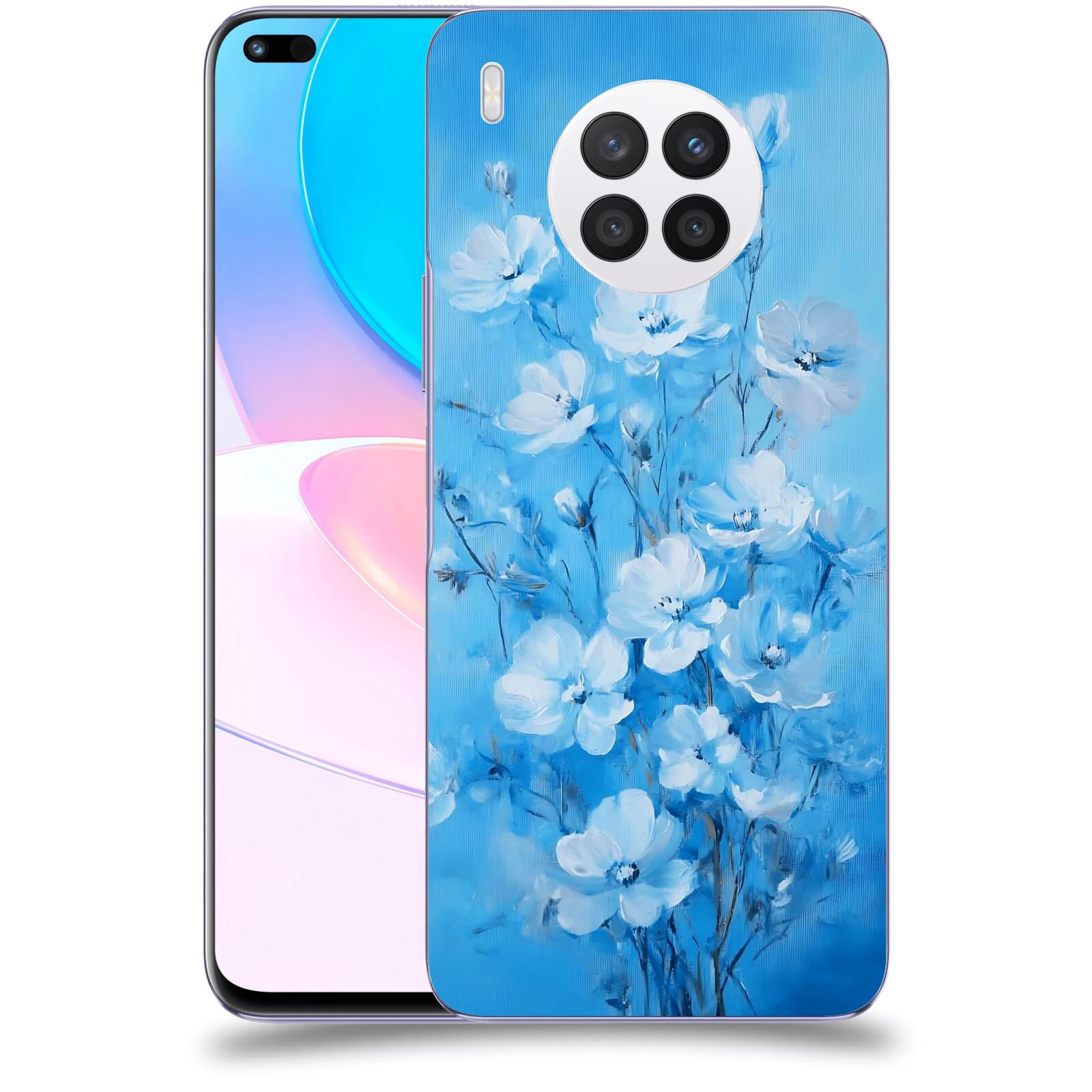 ACOVER Kryt na mobil Huawei Nova 8i - Modrá ilustrace