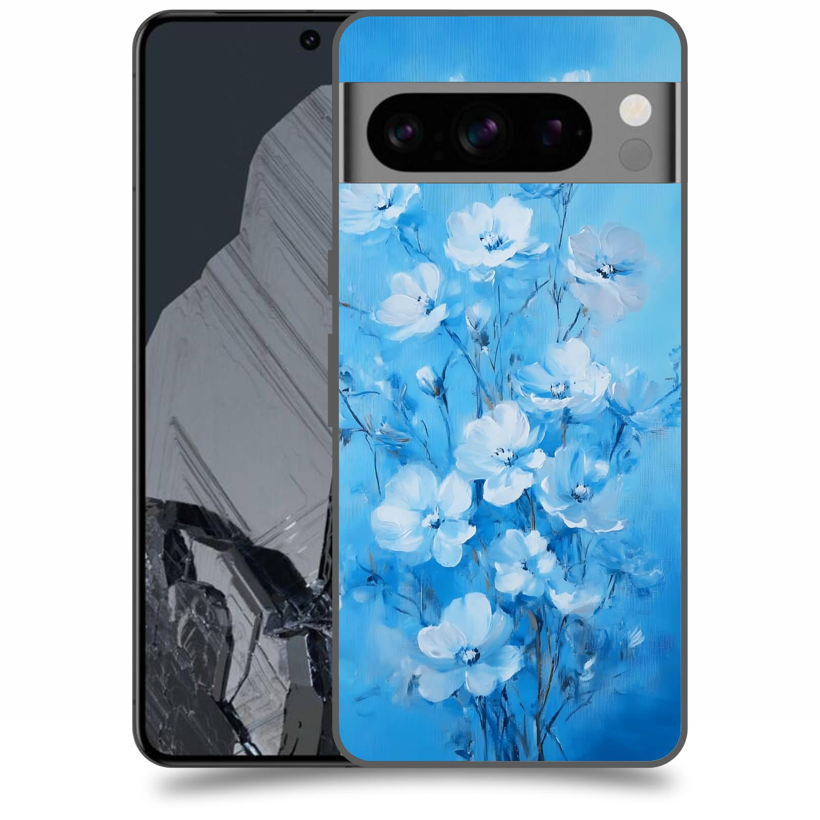 ACOVER Kryt na mobil Google Pixel 8 Pro - Modrá ilustrace