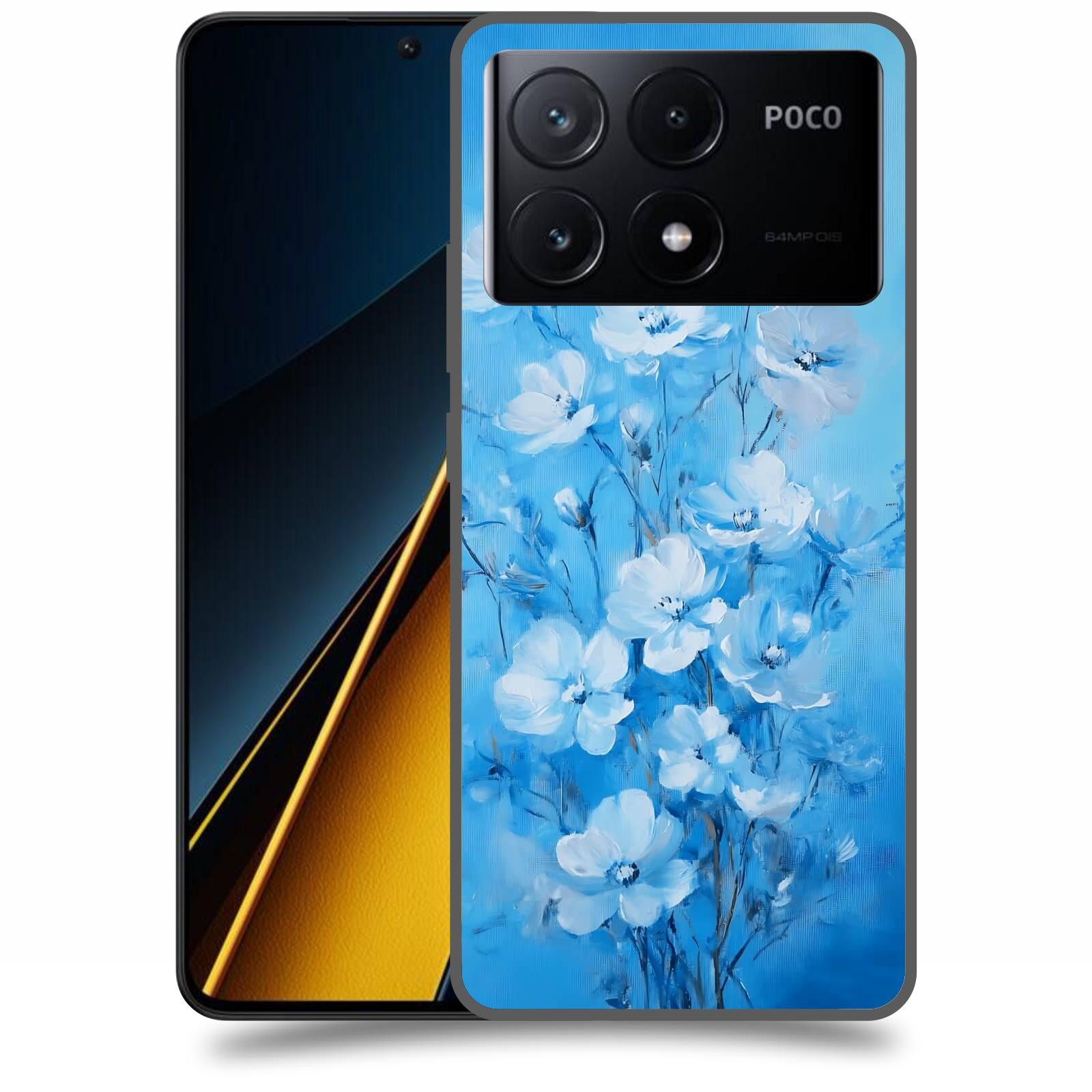 ACOVER Kryt na mobil Poco X6 Pro 5G - Modrá ilustrace