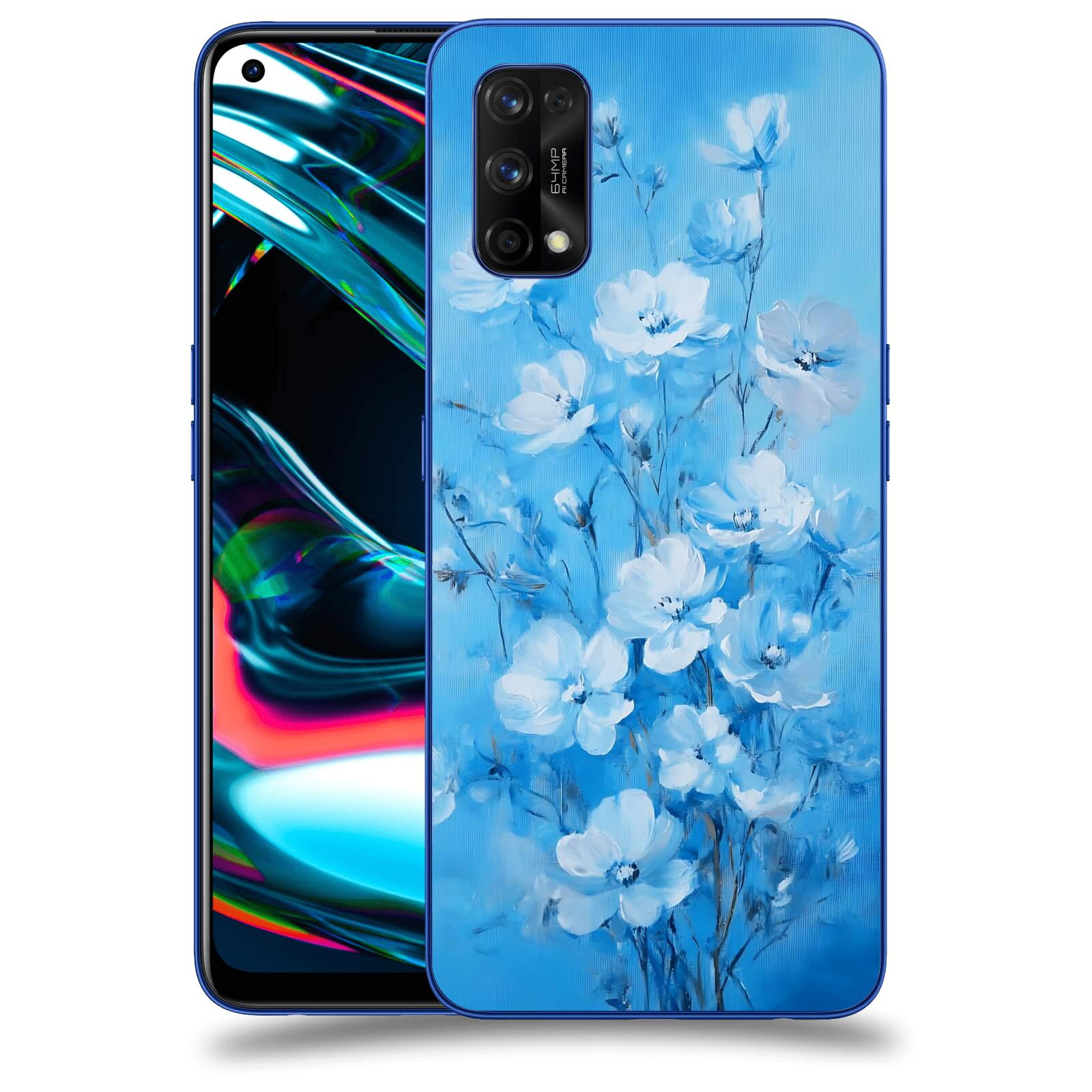 ACOVER Kryt na mobil Realme 7 Pro - Modrá ilustrace