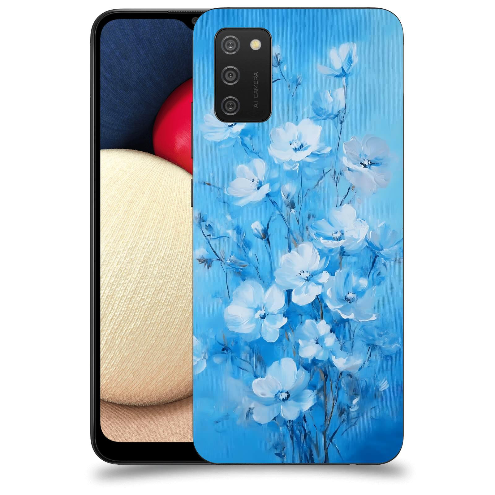 ACOVER Kryt na mobil Samsung Galaxy A02s A025G - Modrá ilustrace