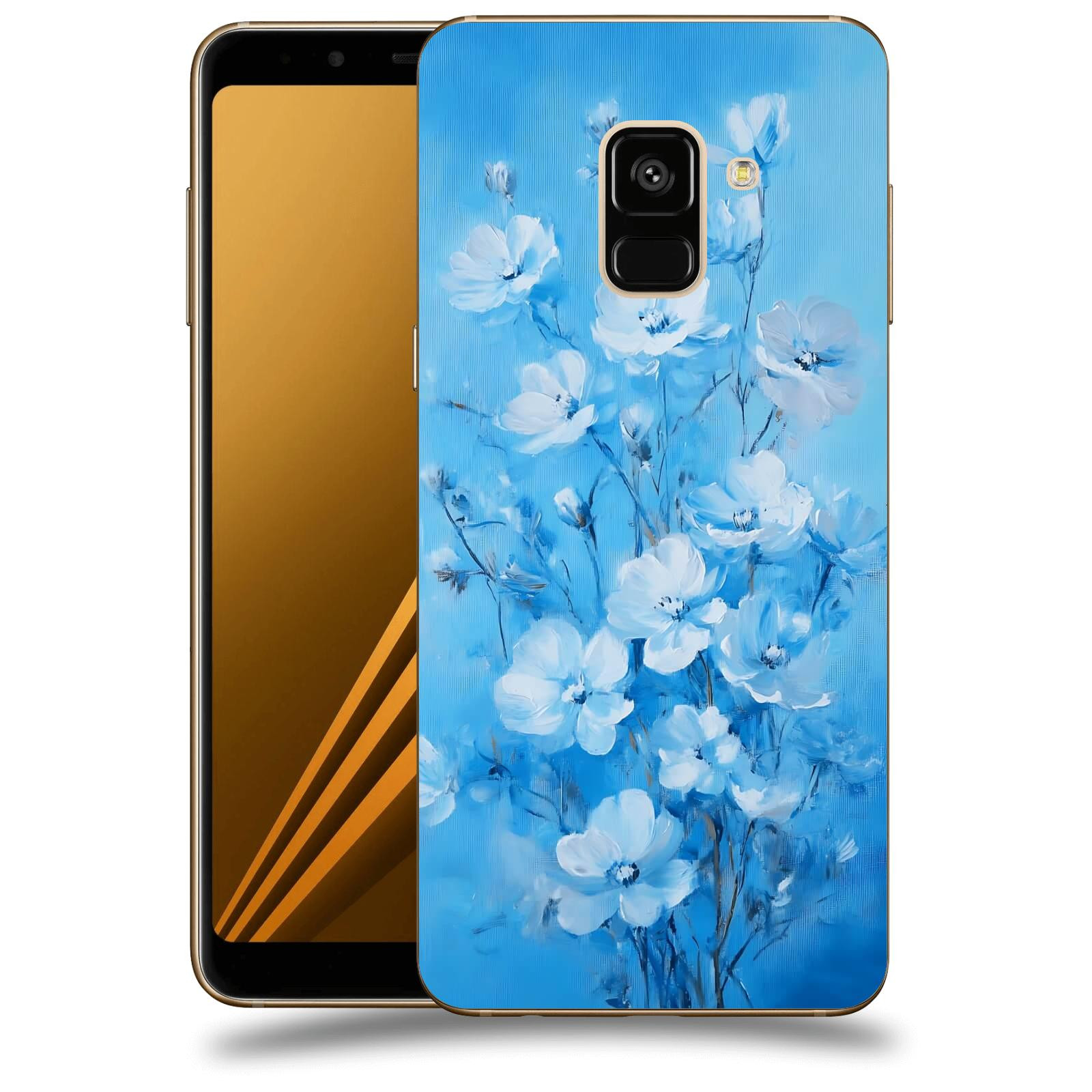 ACOVER Kryt na mobil Samsung Galaxy A8 2018 A530F - Modrá ilustrace