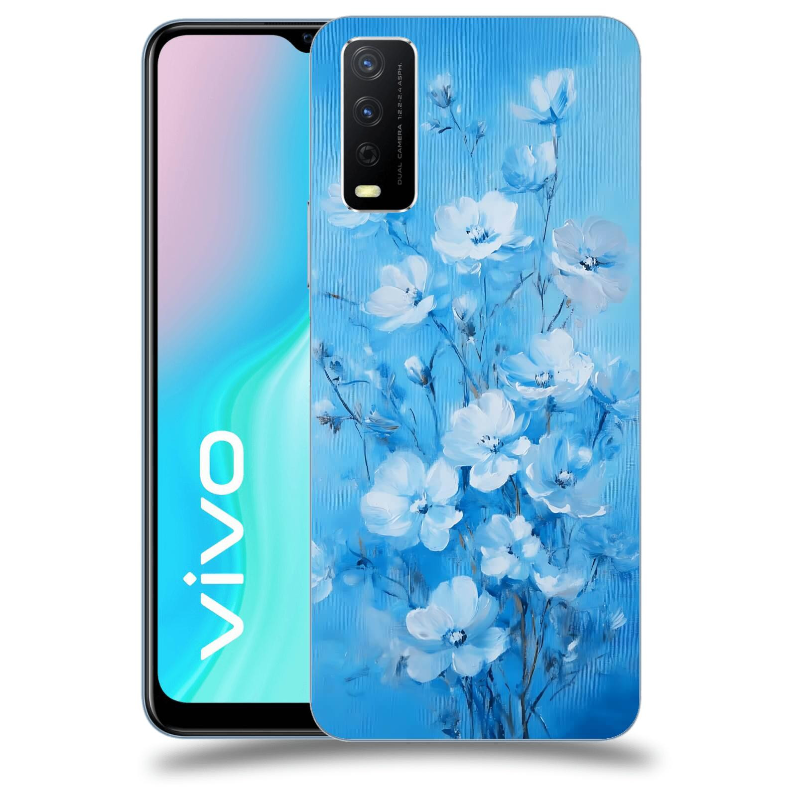 ACOVER Kryt na mobil Vivo Y11s - Modrá ilustrace
