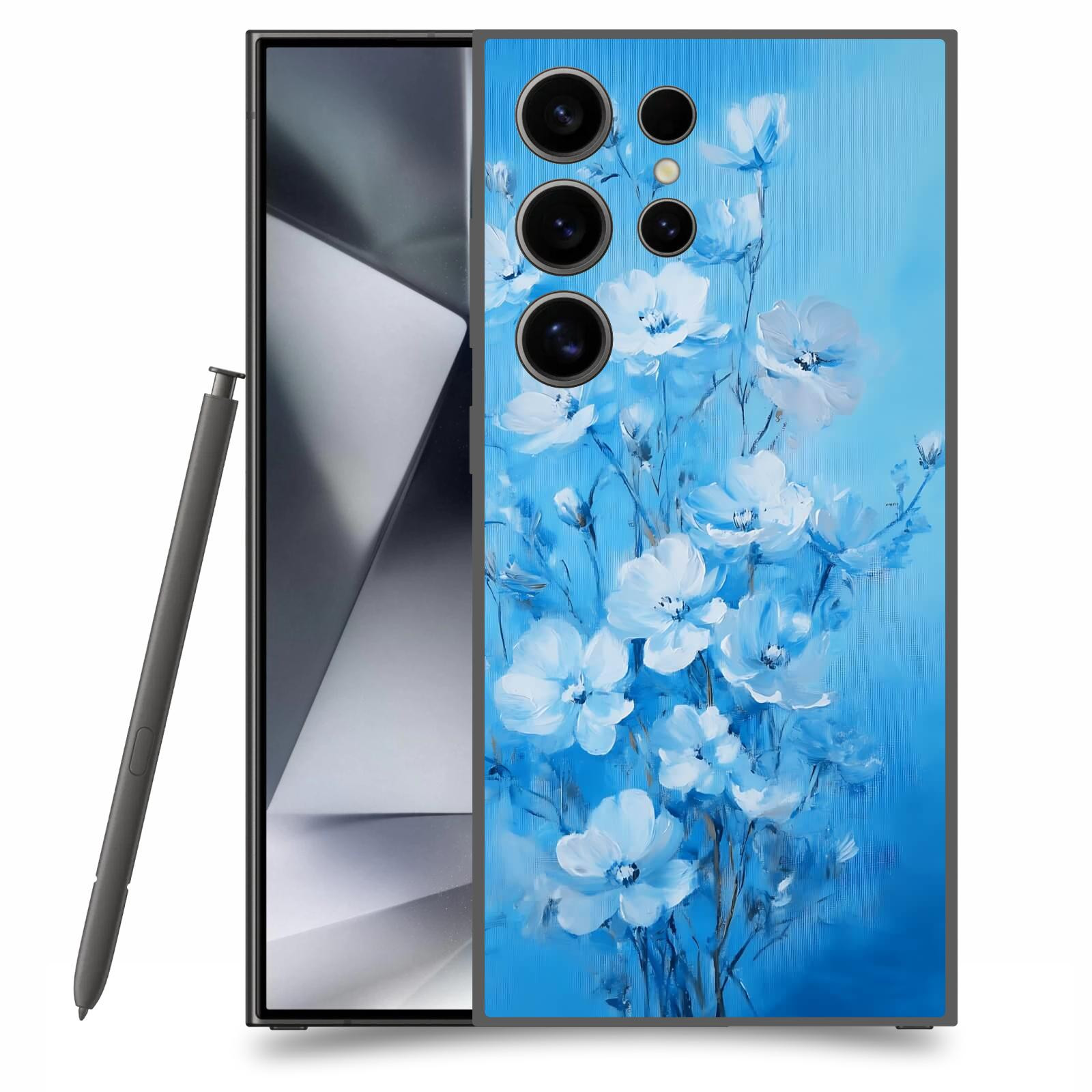 ACOVER Kryt na mobil Samsung Galaxy S24 Ultra - Modrá ilustrace