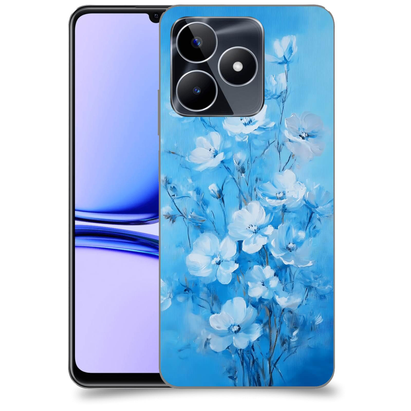 ACOVER Kryt na mobil Realme C53 - Modrá ilustrace