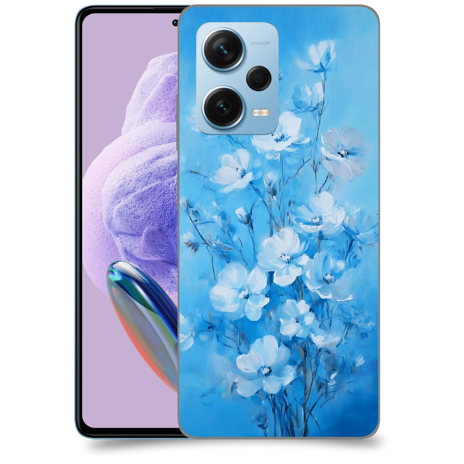 ACOVER Kryt na mobil Xiaomi Redmi Note 12 Pro+ 5G - Modrá ilustrace