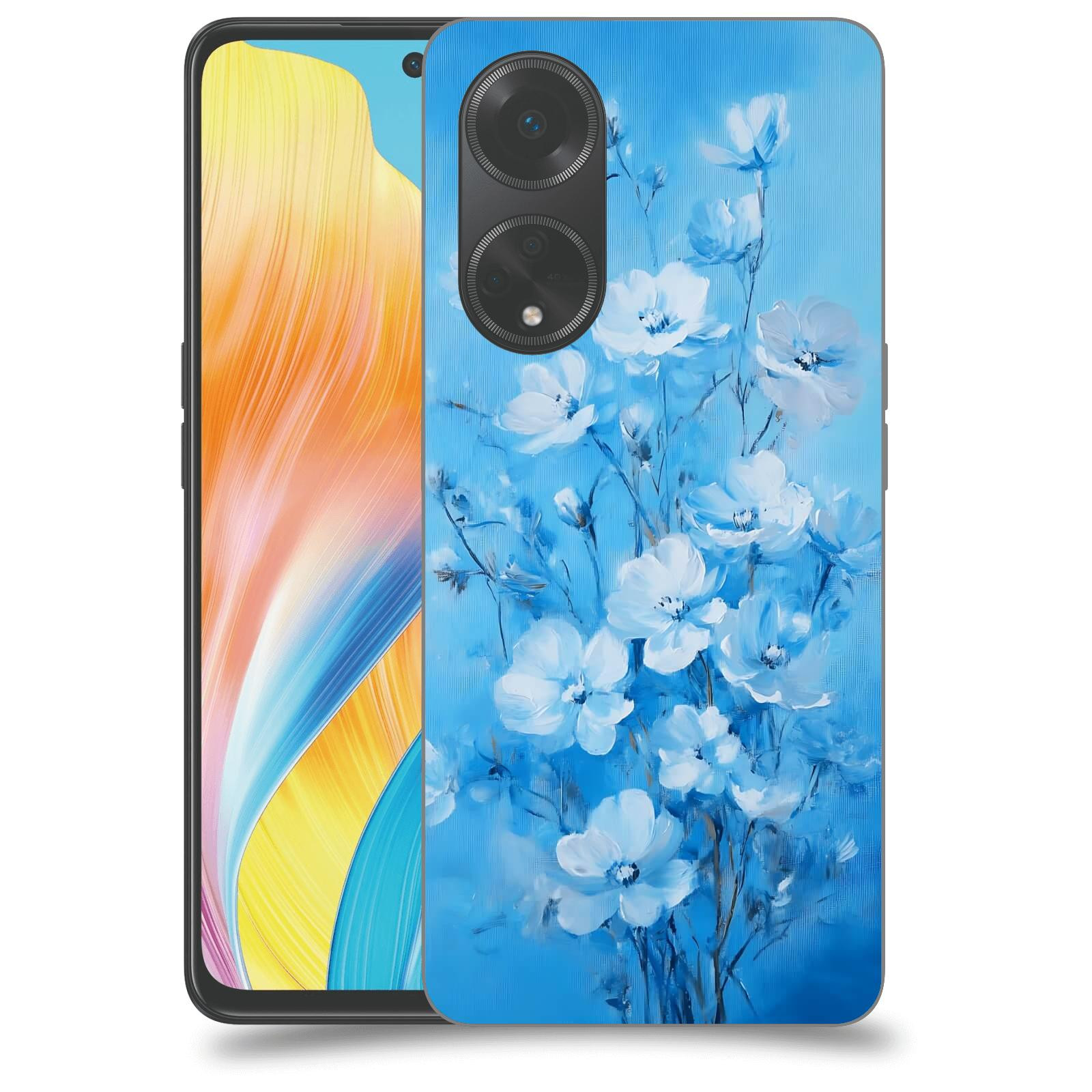 ACOVER Kryt na mobil OPPO A98 5G - Modrá ilustrace