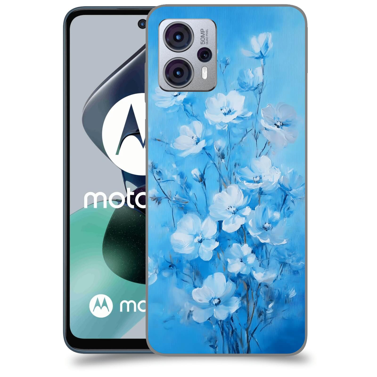 ACOVER Kryt na mobil Motorola Moto G23 - Modrá ilustrace