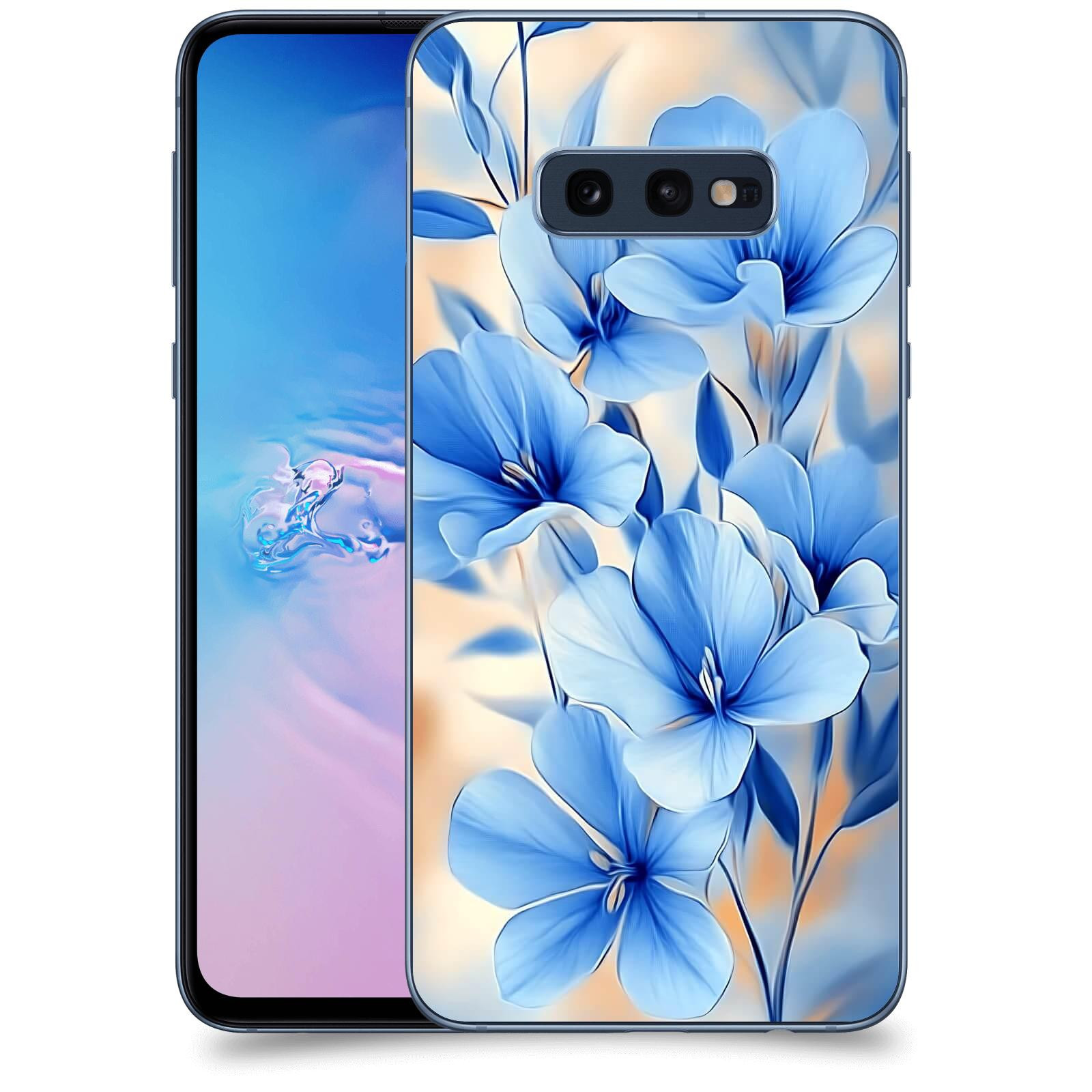 ACOVER Kryt na mobil Samsung Galaxy S10e G970 - Modré květiny.
