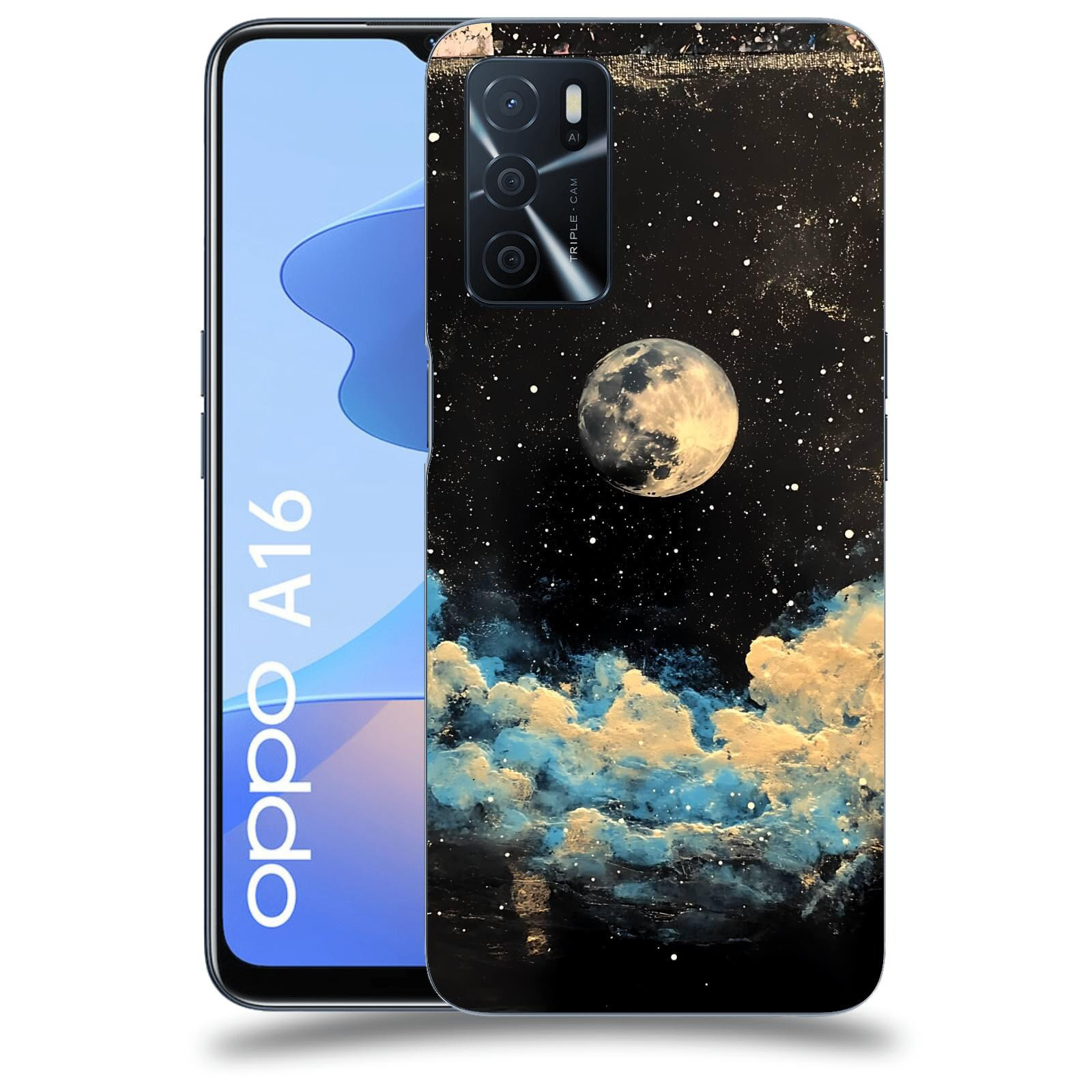 ACOVER Kryt na mobil OPPO A16 - Noční obloha IV