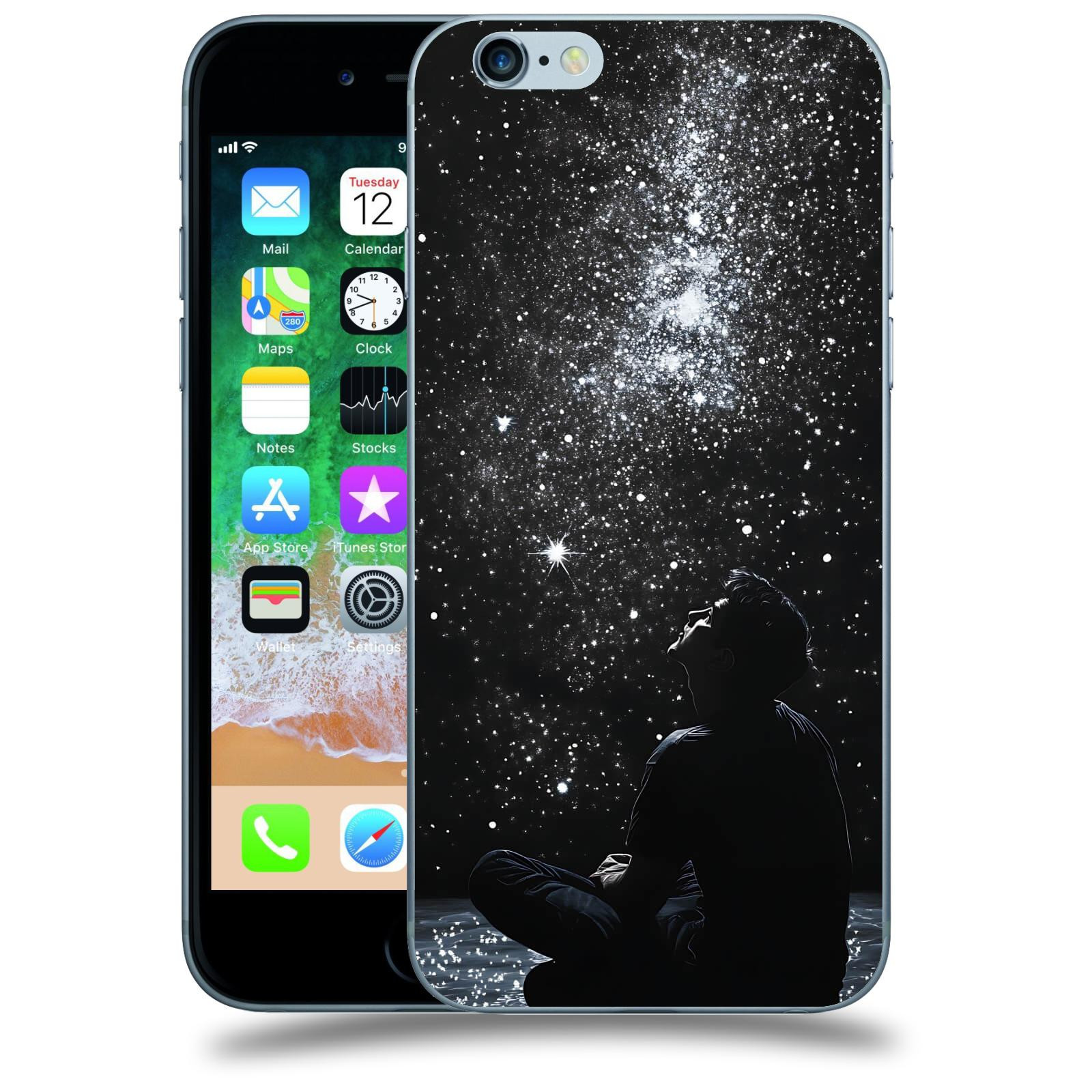 ACOVER Kryt na mobil Apple iPhone 6/6S - Noční obloha V