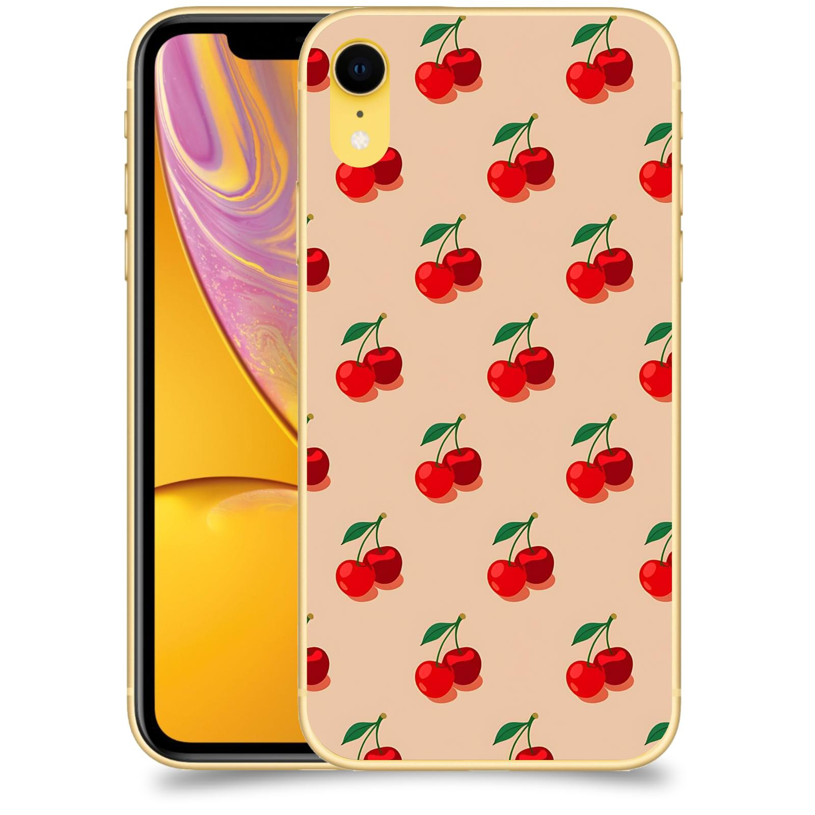 ACOVER Kryt na mobil Apple iPhone XR - Šťavnaté třešně