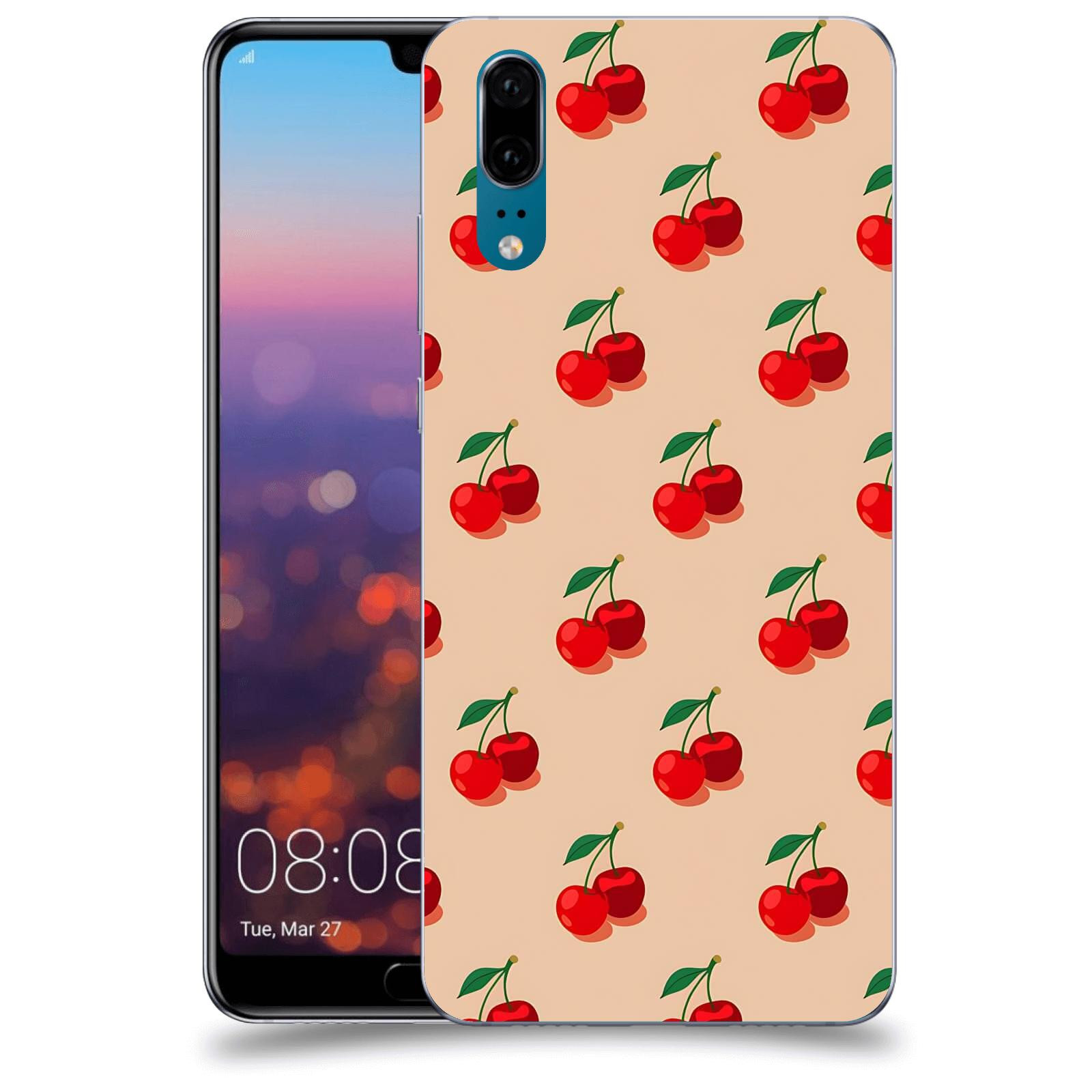 ACOVER Kryt na mobil Huawei P20 - Šťavnaté třešně