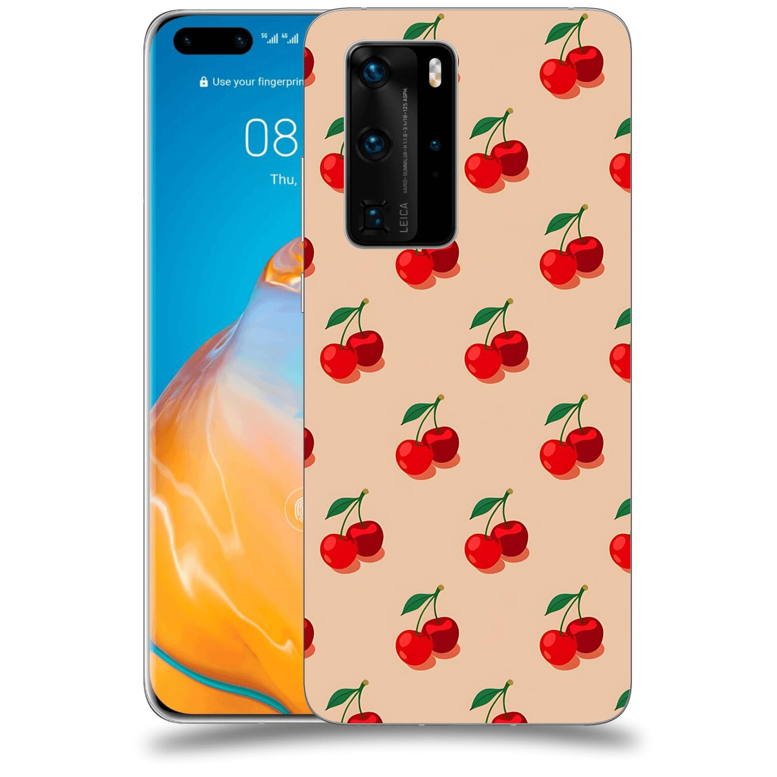 ACOVER Kryt na mobil Huawei P40 - Šťavnaté třešně