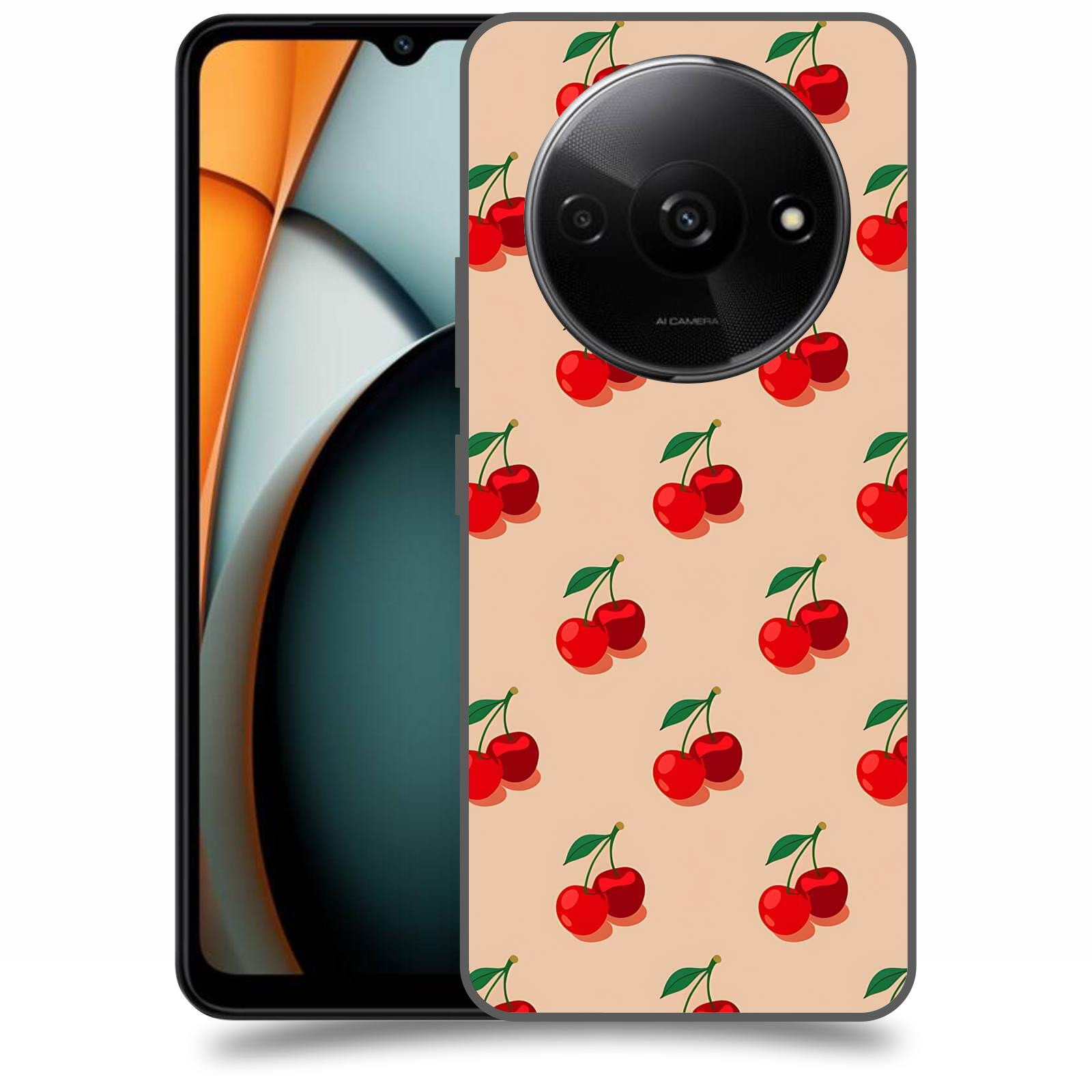 ACOVER Kryt na mobil Xiaomi Redmi A3 - Šťavnaté třešně