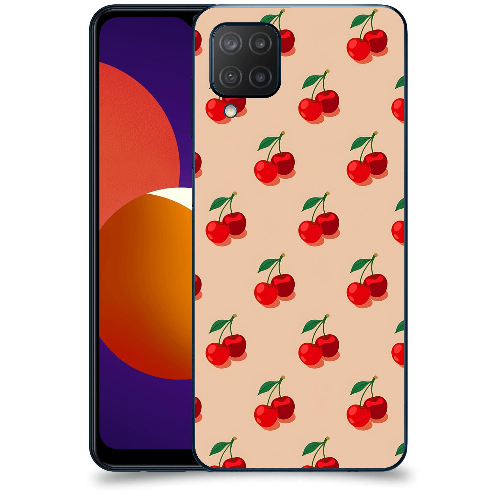 ACOVER Kryt na mobil Samsung Galaxy M12 M127F - Šťavnaté třešně
