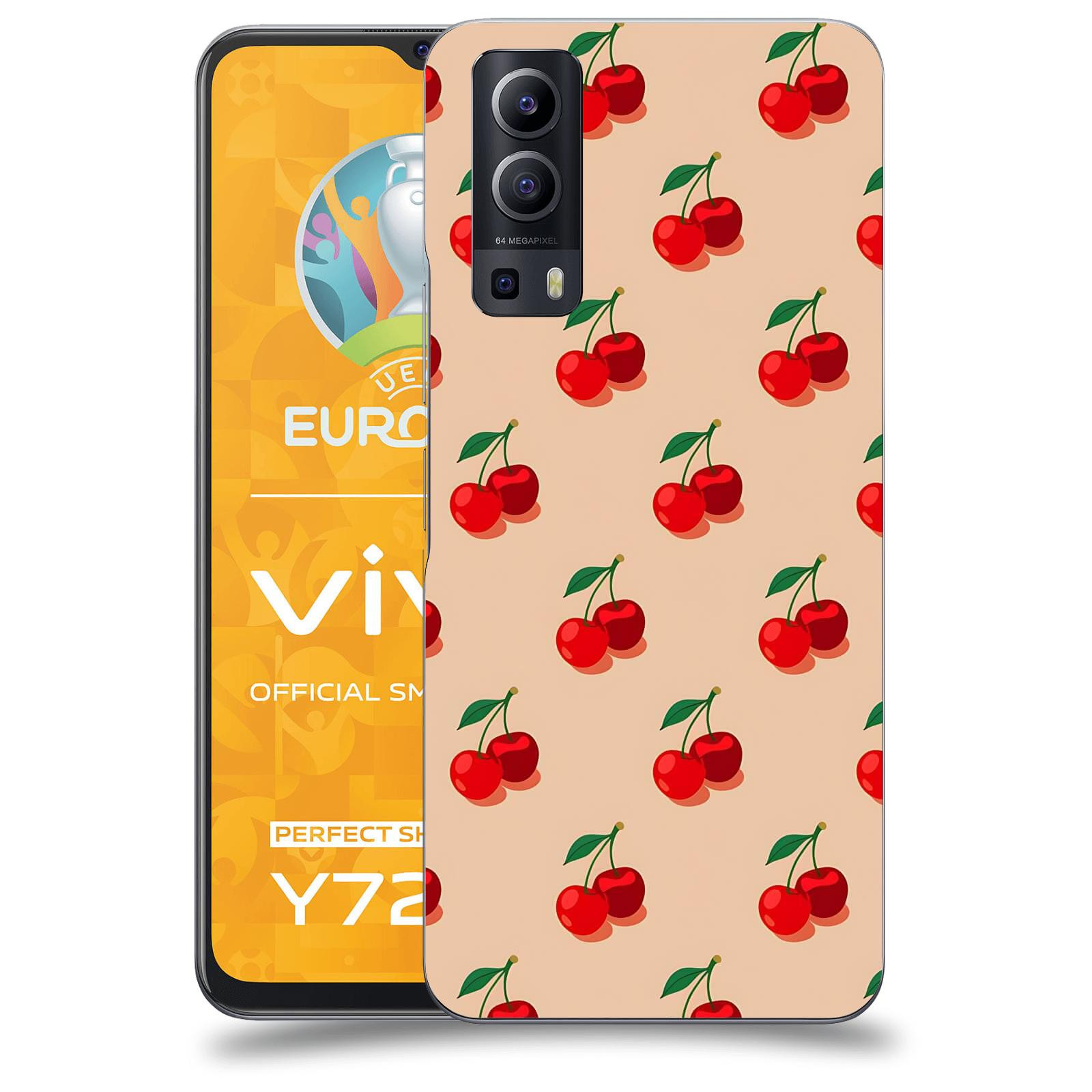 ACOVER Kryt na mobil Vivo Y72 5G - Šťavnaté třešně