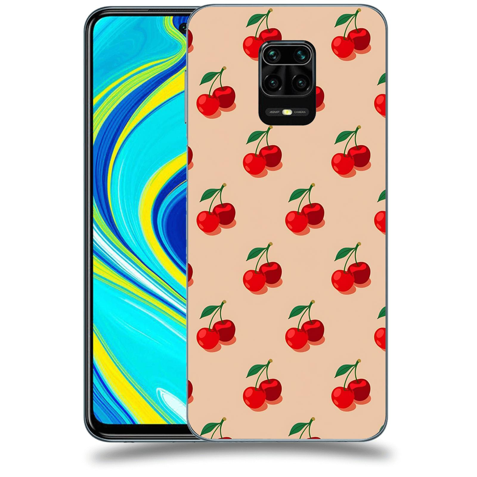 ACOVER Kryt na mobil Xiaomi Redmi Note 9S - Šťavnaté třešně