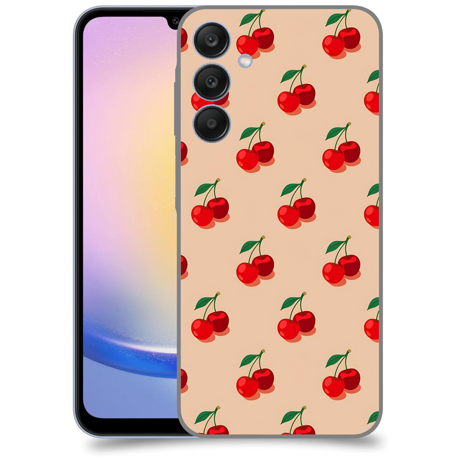 ACOVER Kryt na mobil Samsung Galaxy A25 5G - Šťavnaté třešně