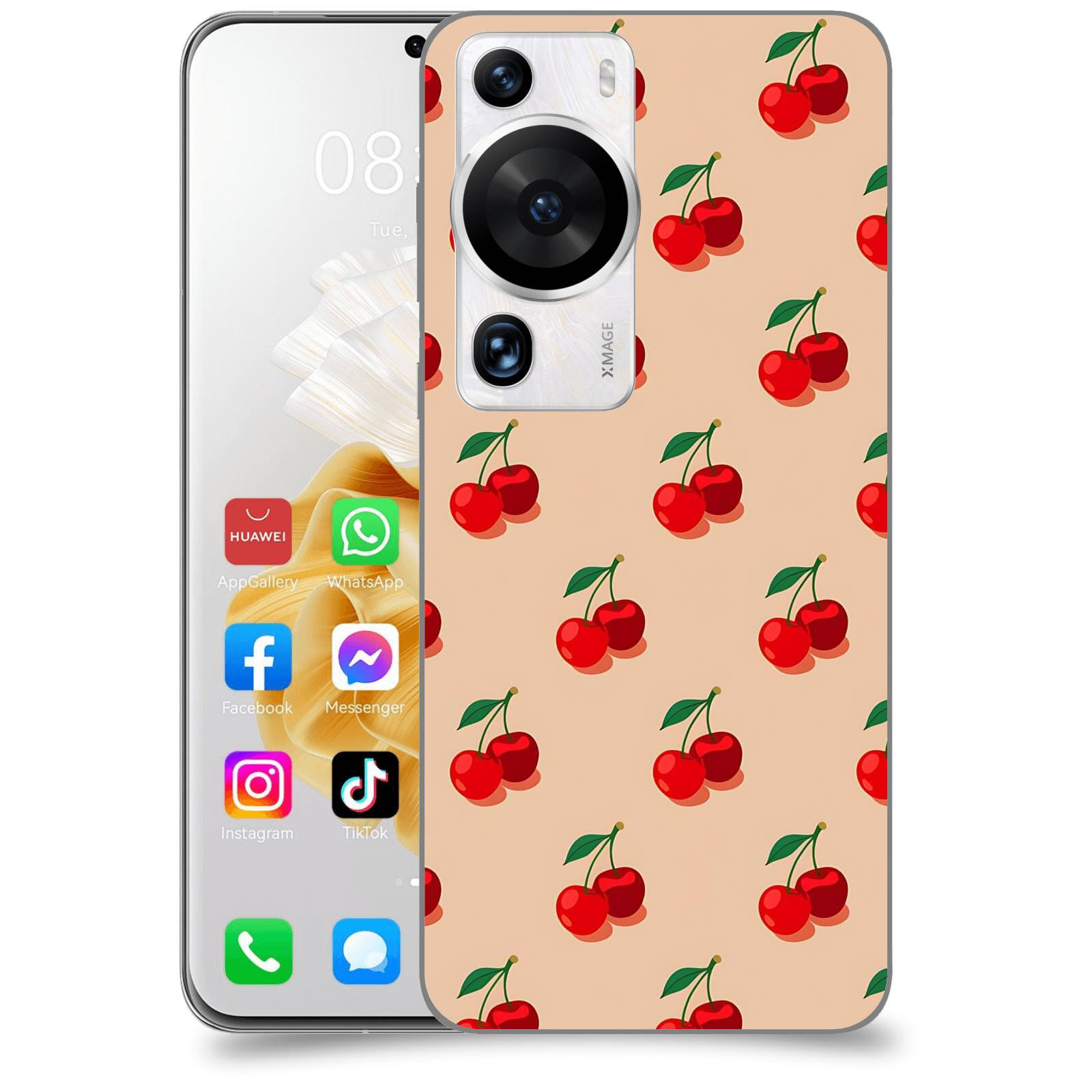 ACOVER Kryt na mobil Huawei P60 Pro - Šťavnaté třešně