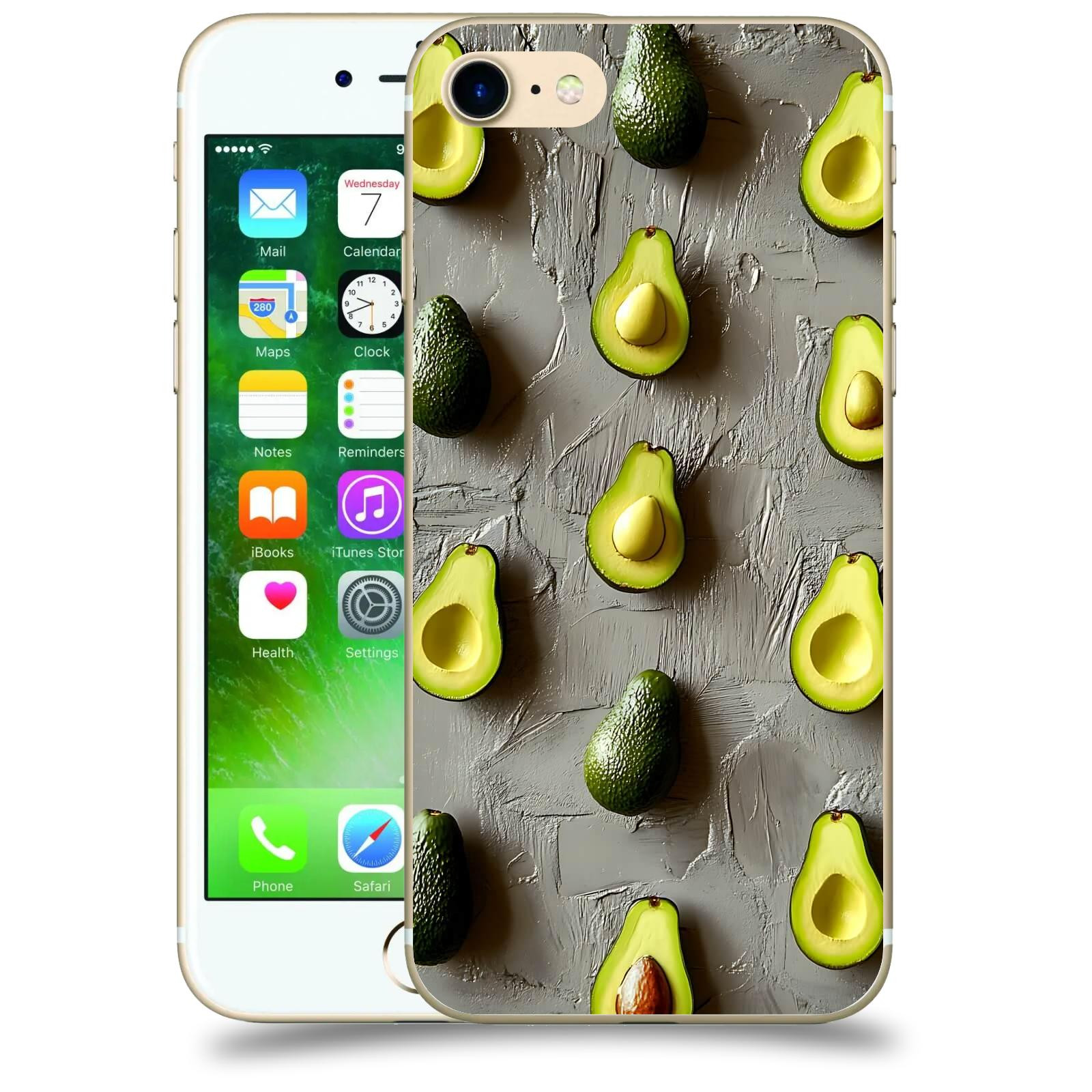 ACOVER Kryt na mobil Apple iPhone 7 - Zelená harmonie