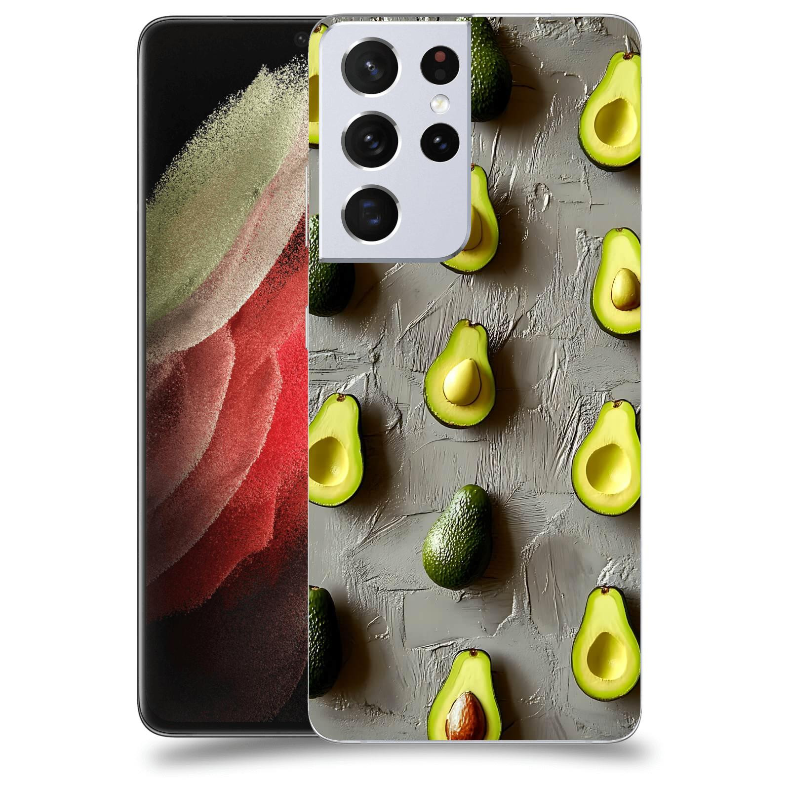 ACOVER Kryt na mobil Samsung Galaxy S21 Ultra 5G G998B - Zelená harmonie