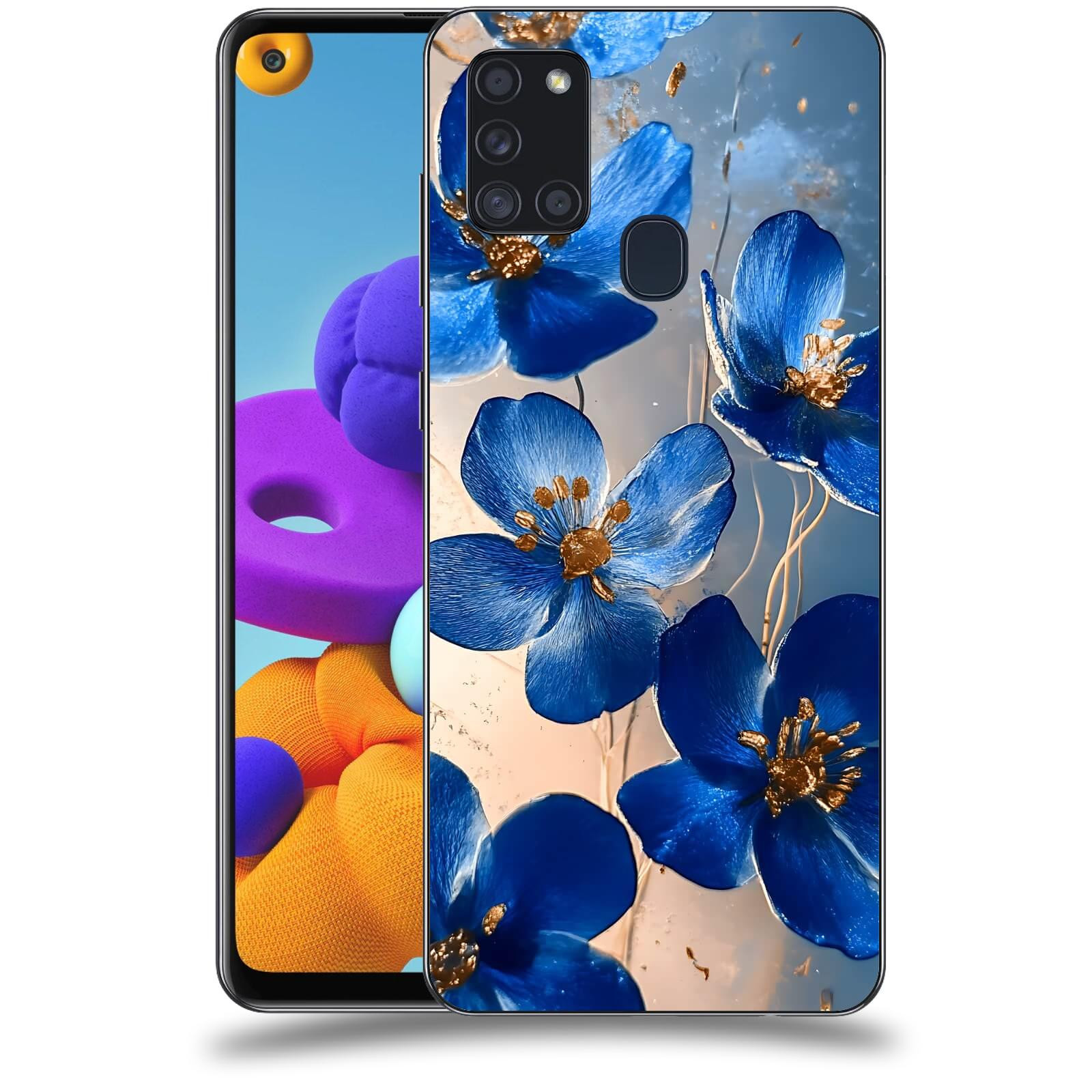 ACOVER Kryt na mobil Samsung Galaxy A21s - Zlatá elegance