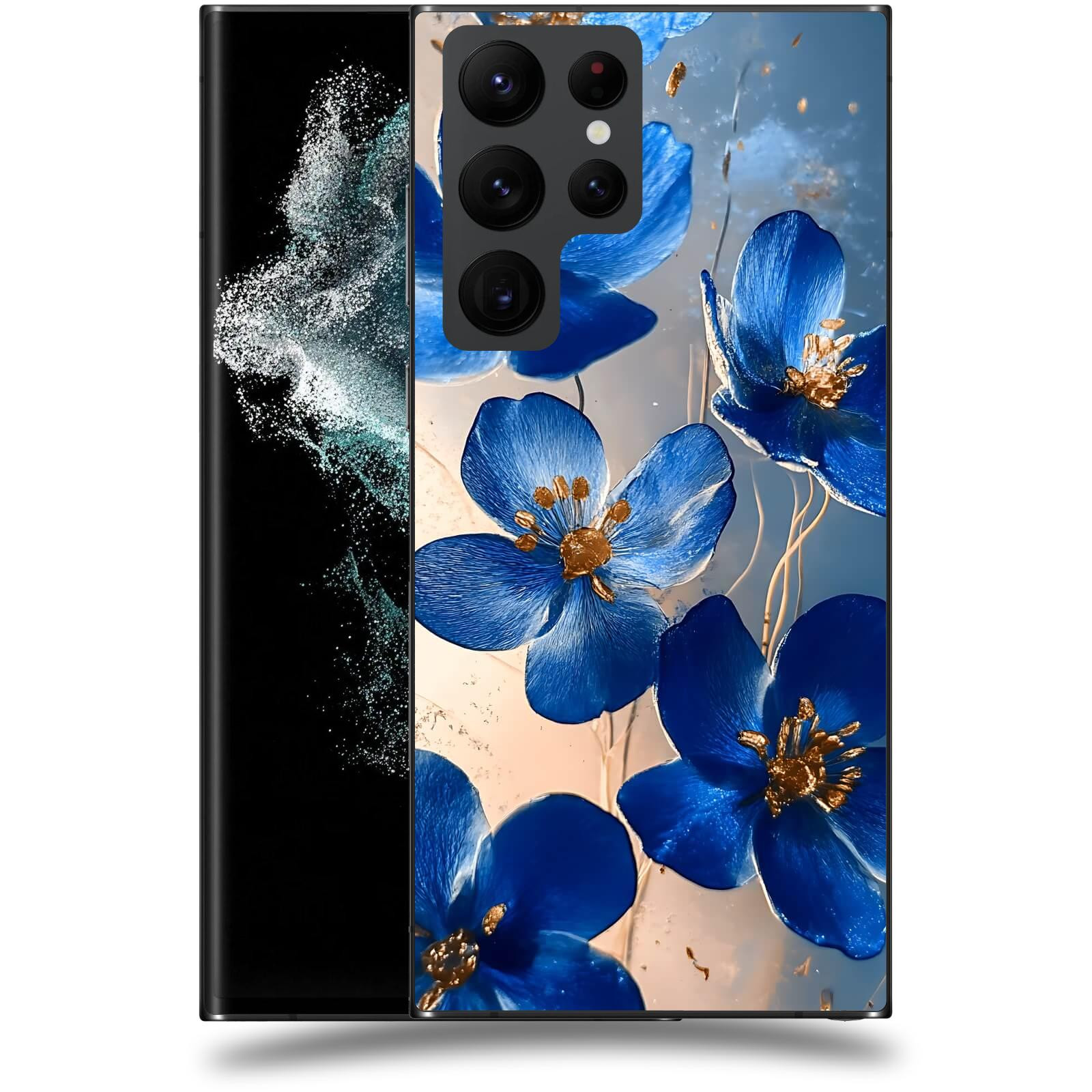 ACOVER Kryt na mobil Samsung Galaxy S22 Ultra 5G - Zlatá elegance
