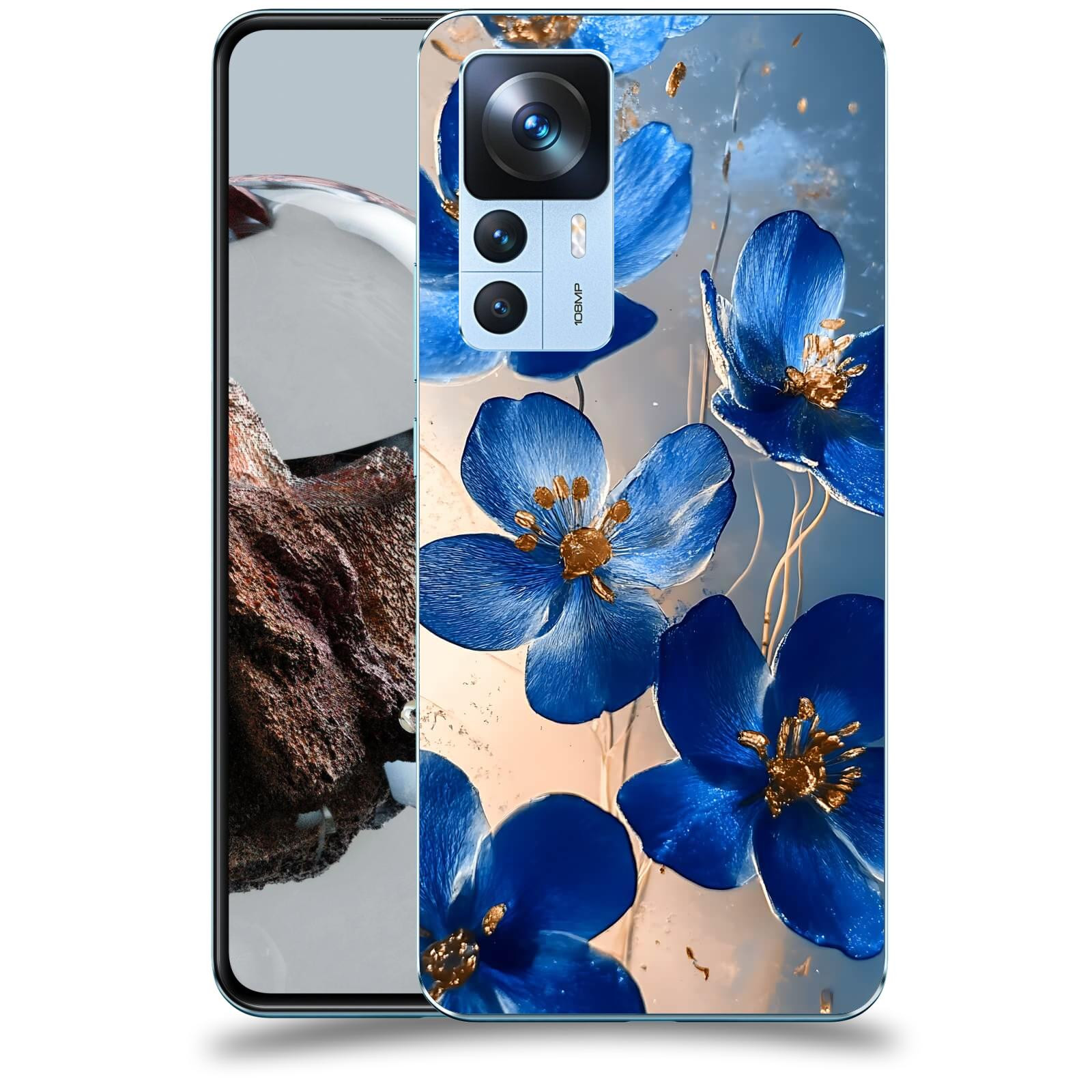 ACOVER Kryt na mobil Xiaomi 12T - Zlatá elegance