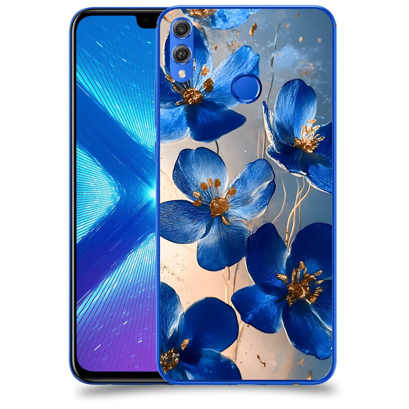 ACOVER Kryt na mobil Honor 8X - Zlatá elegance