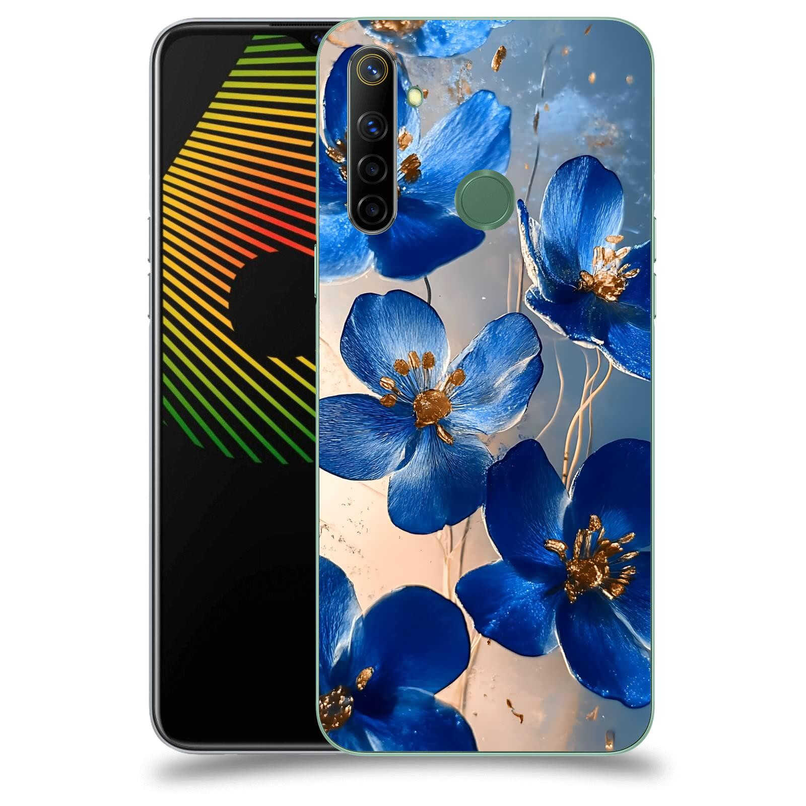 ACOVER Kryt na mobil Realme 6i - Zlatá elegance