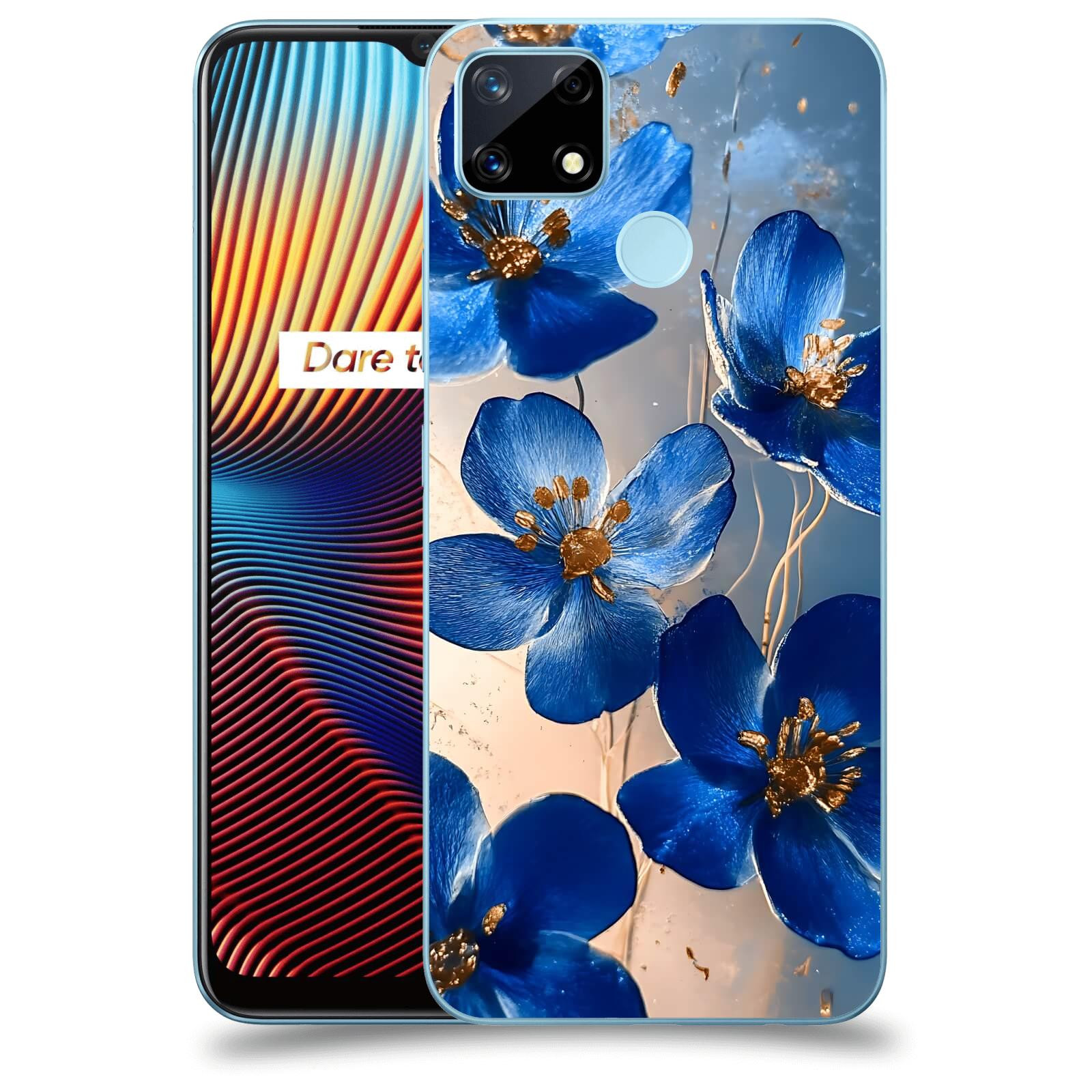ACOVER Kryt na mobil Realme 7i - Zlatá elegance