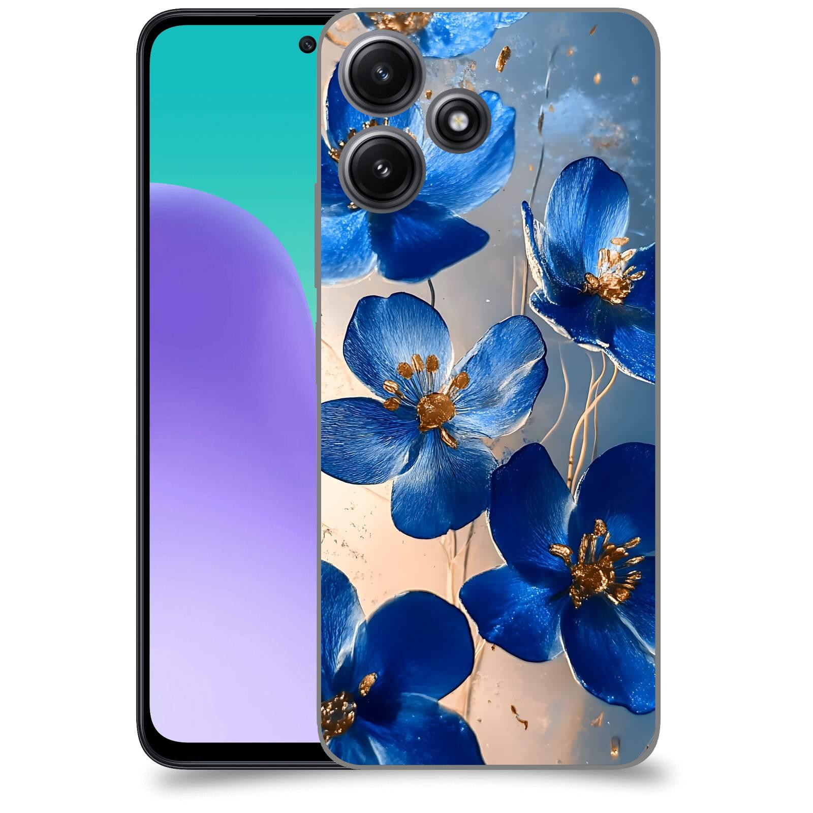 ACOVER Kryt na mobil Xiaomi Redmi 12 5G - Zlatá elegance