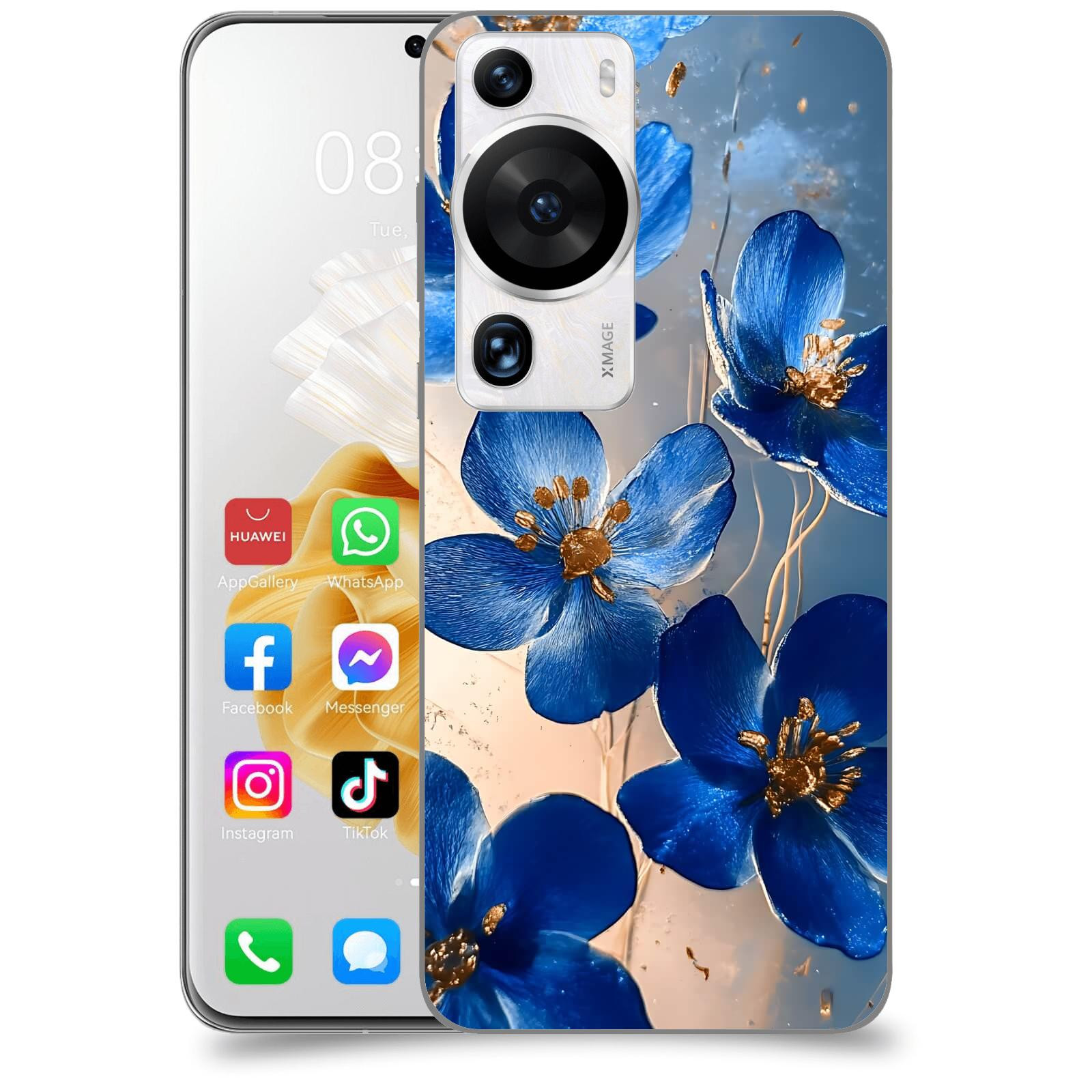 ACOVER Kryt na mobil Huawei P60 Pro - Zlatá elegance