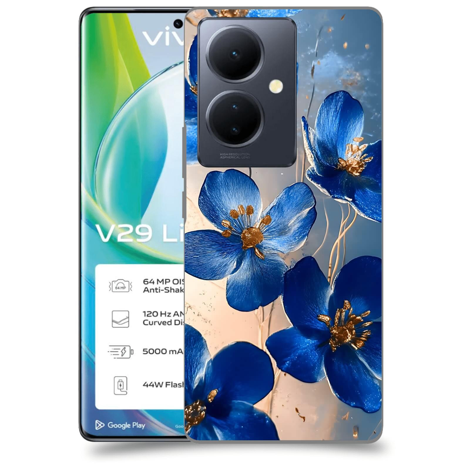 ACOVER Kryt na mobil VIVO V29 Lite 5G - Zlatá elegance