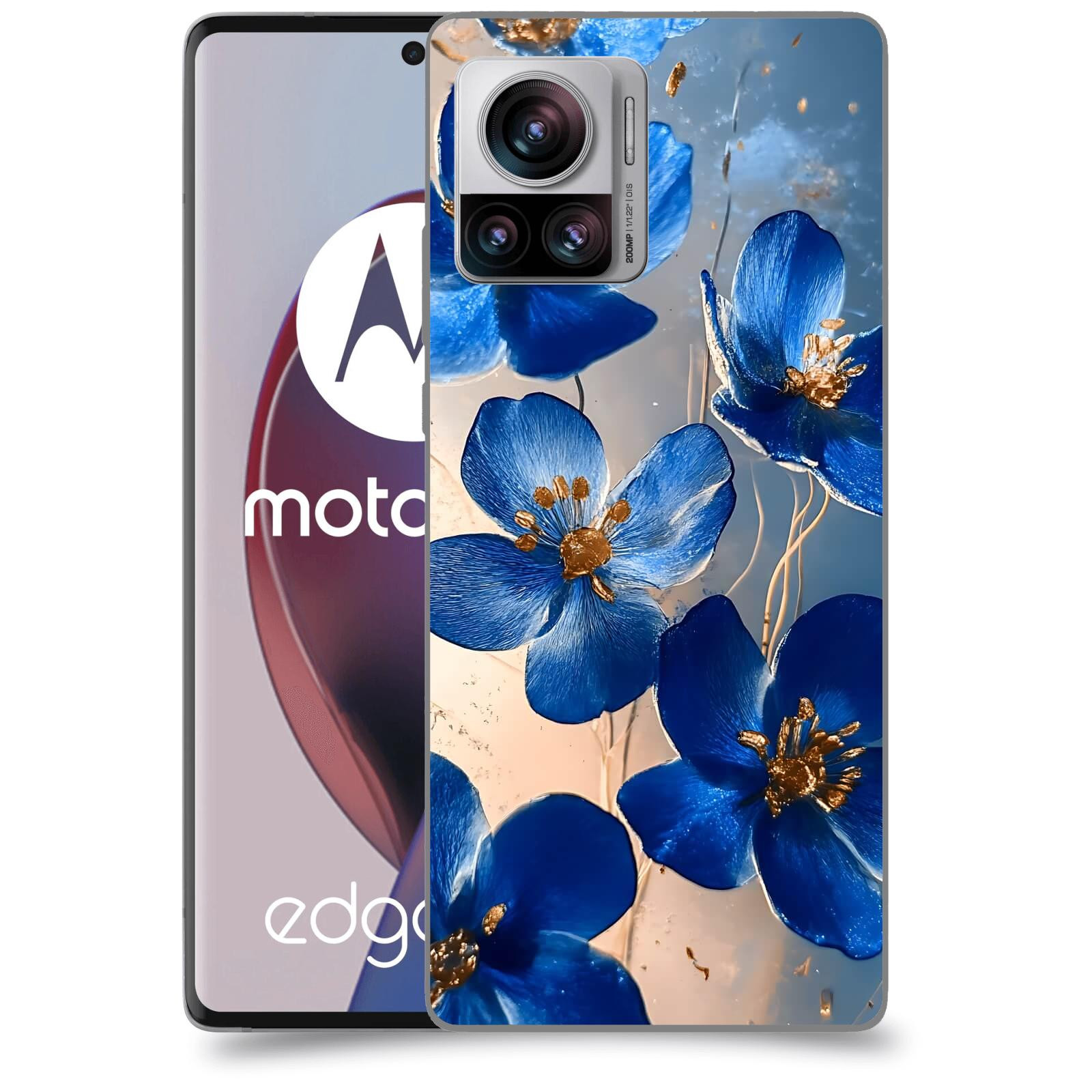 ACOVER Kryt na mobil Motorola Edge 30 Ultra - Zlatá elegance